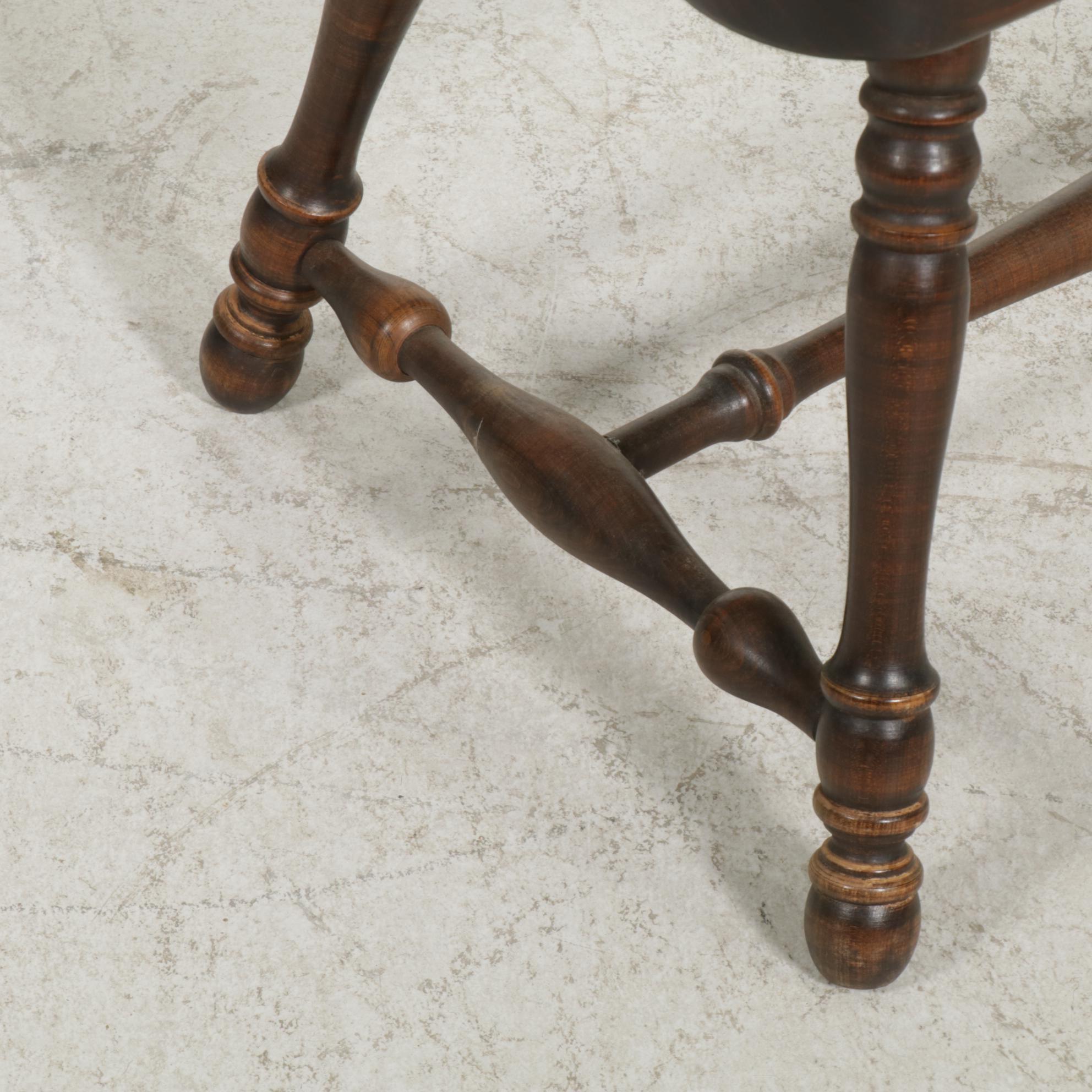 Ethan Allen Early American Style Pine SpindleBack Bench, 1970s EBTH