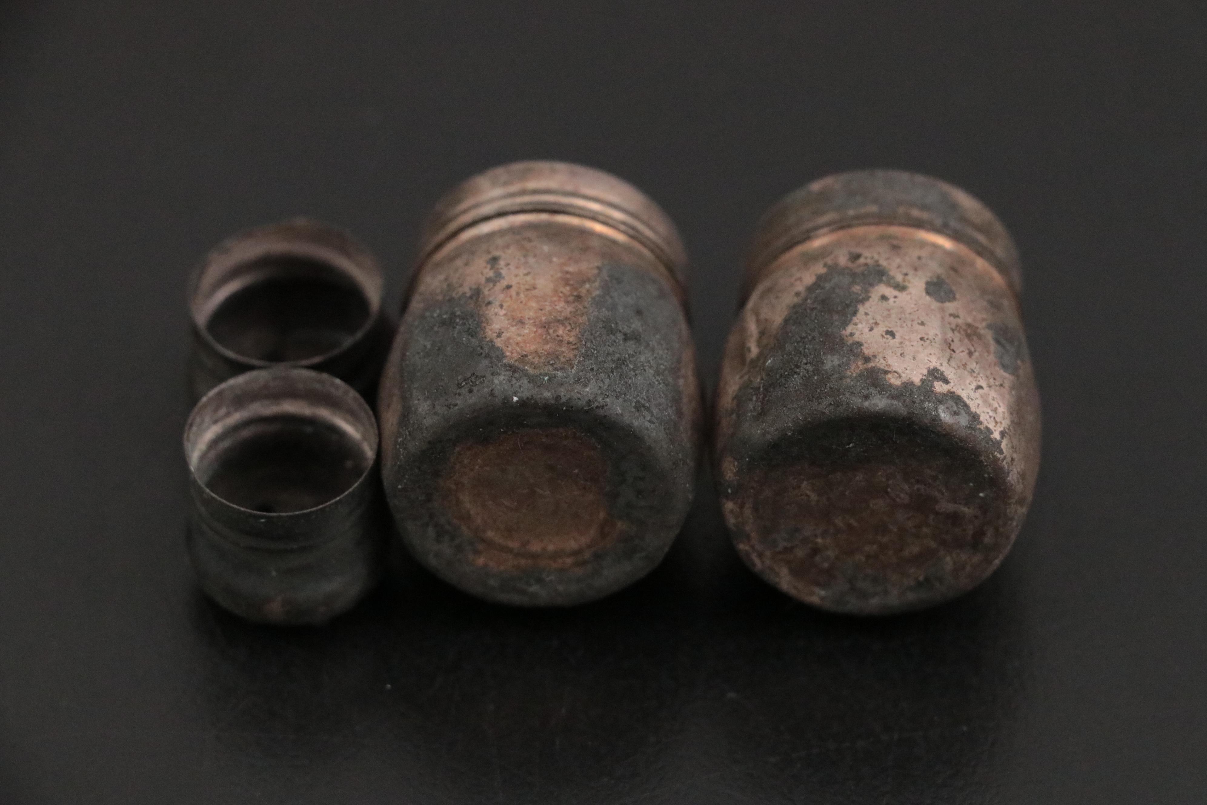 Alvin Sterling Silver Base with Sterling Shakers and Accessories