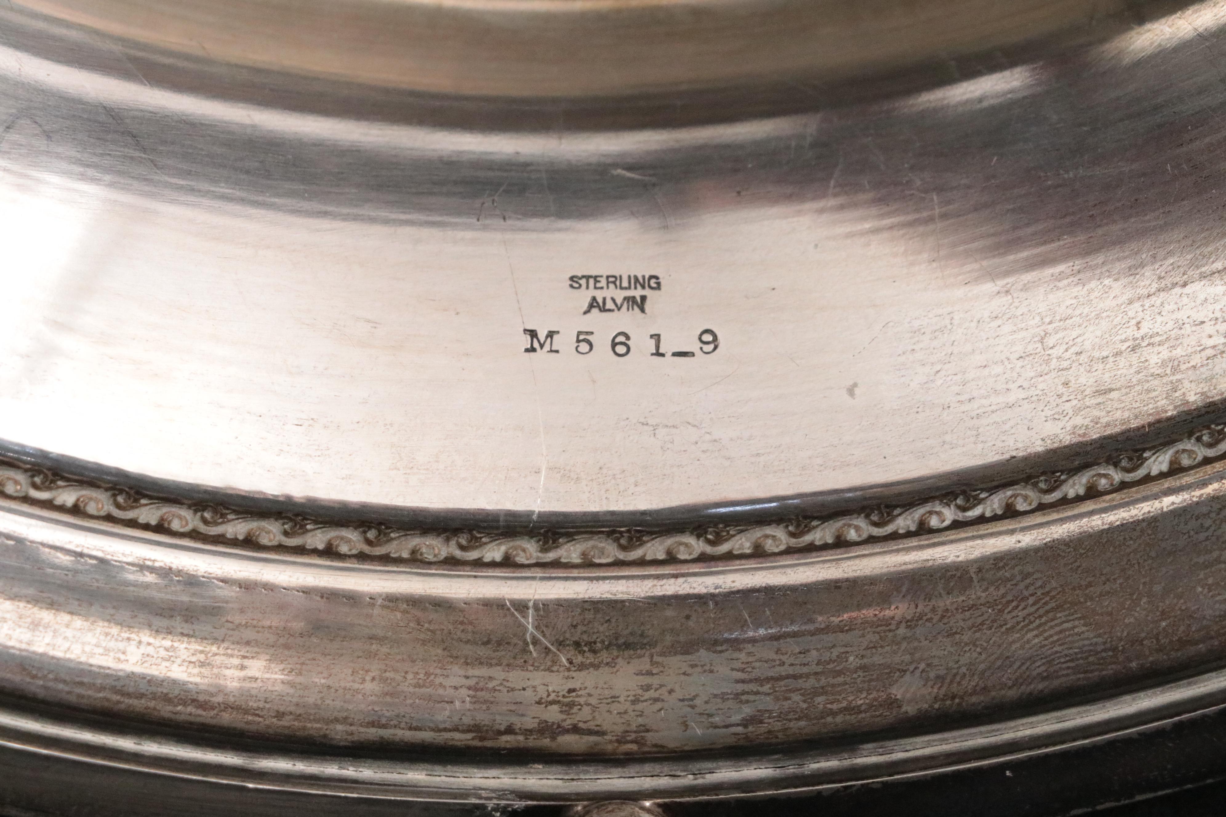 Alvin Sterling Silver Base with Sterling Shakers and Accessories