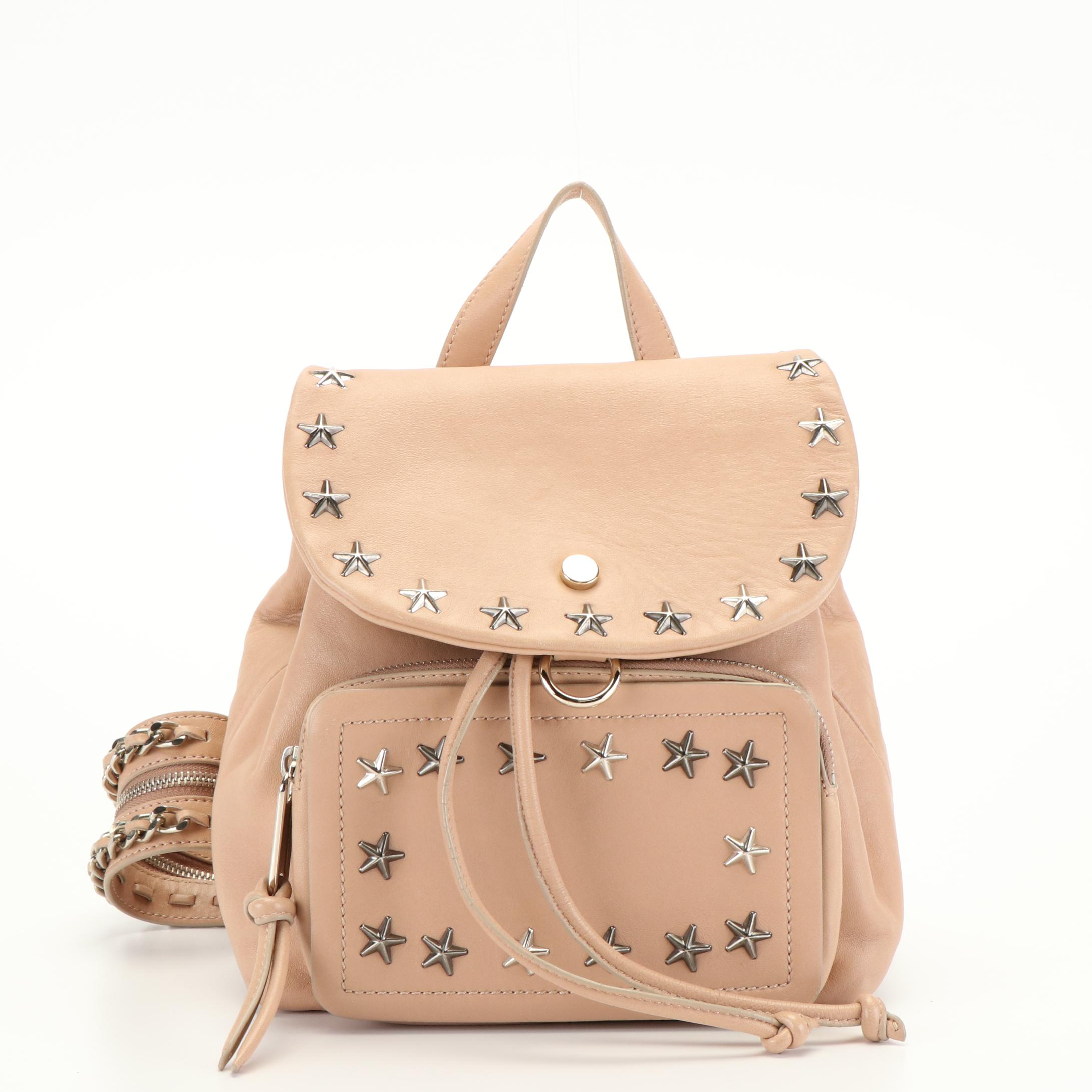 Jimmy Choo  Suki Star Studded Leather Backpack
