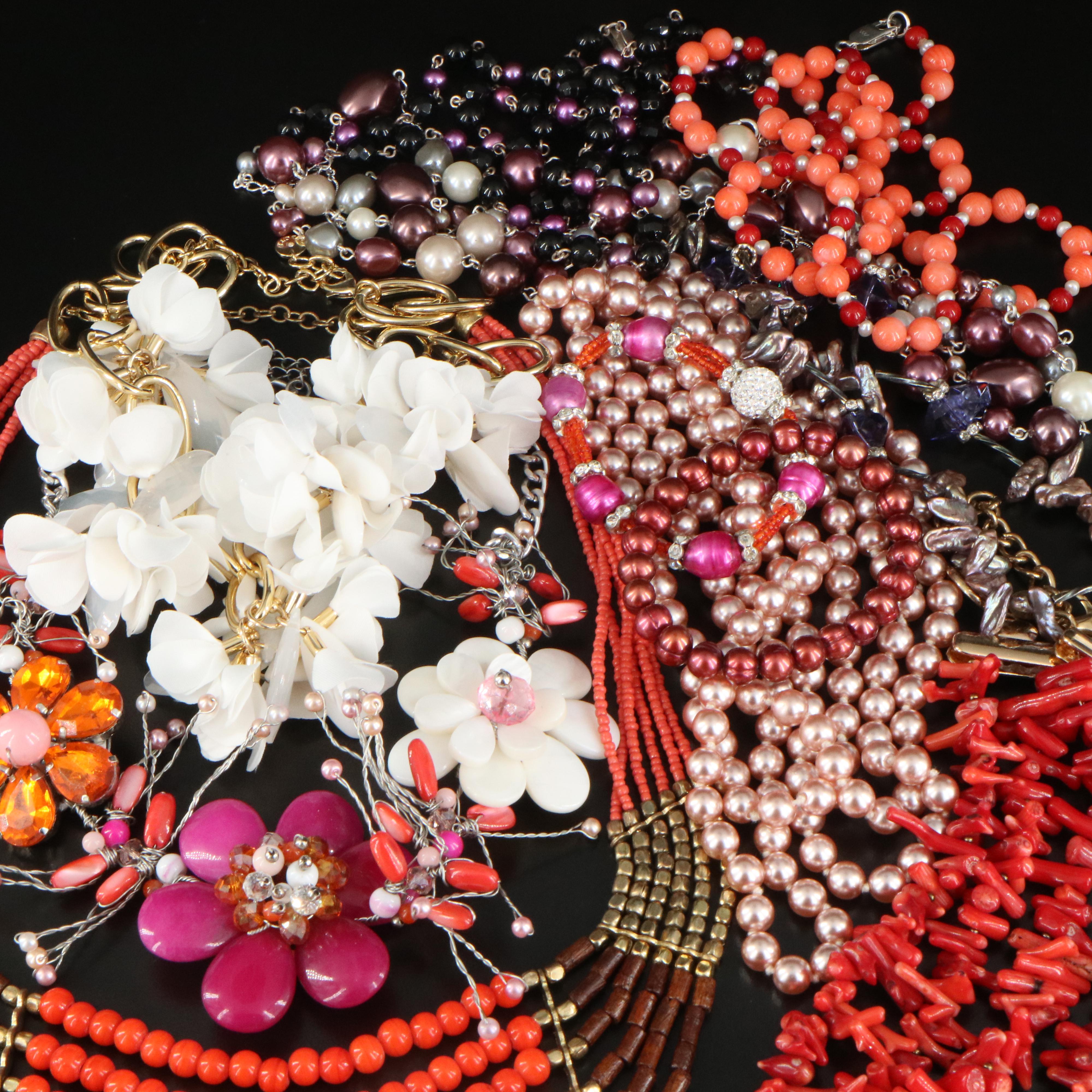 Sterling, Pearl and Coral Featured in Jewelry Collection