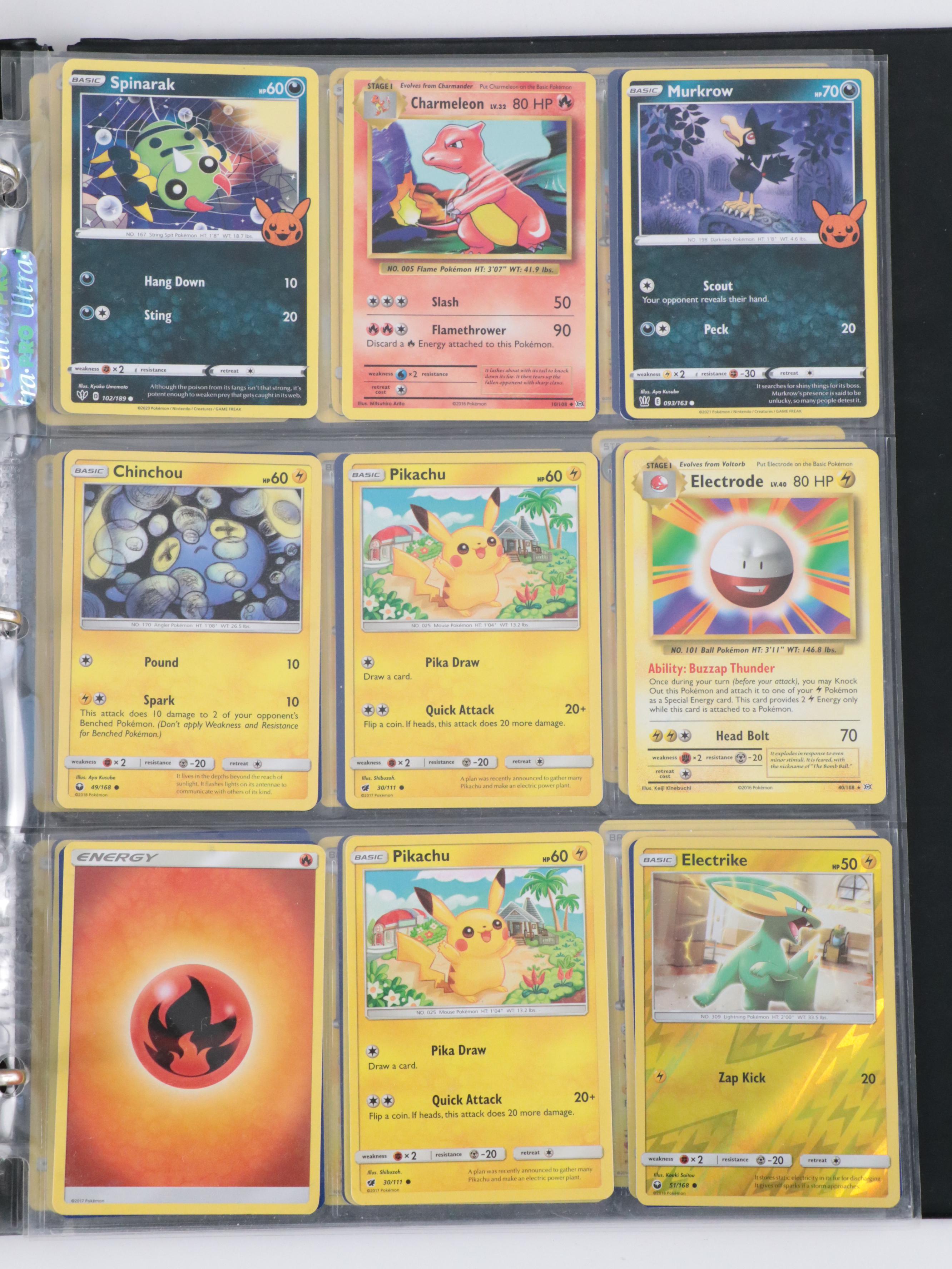 Pokémon Card Collection Featuring Pikachu, Charmeleon, and More, 2010s–2020s