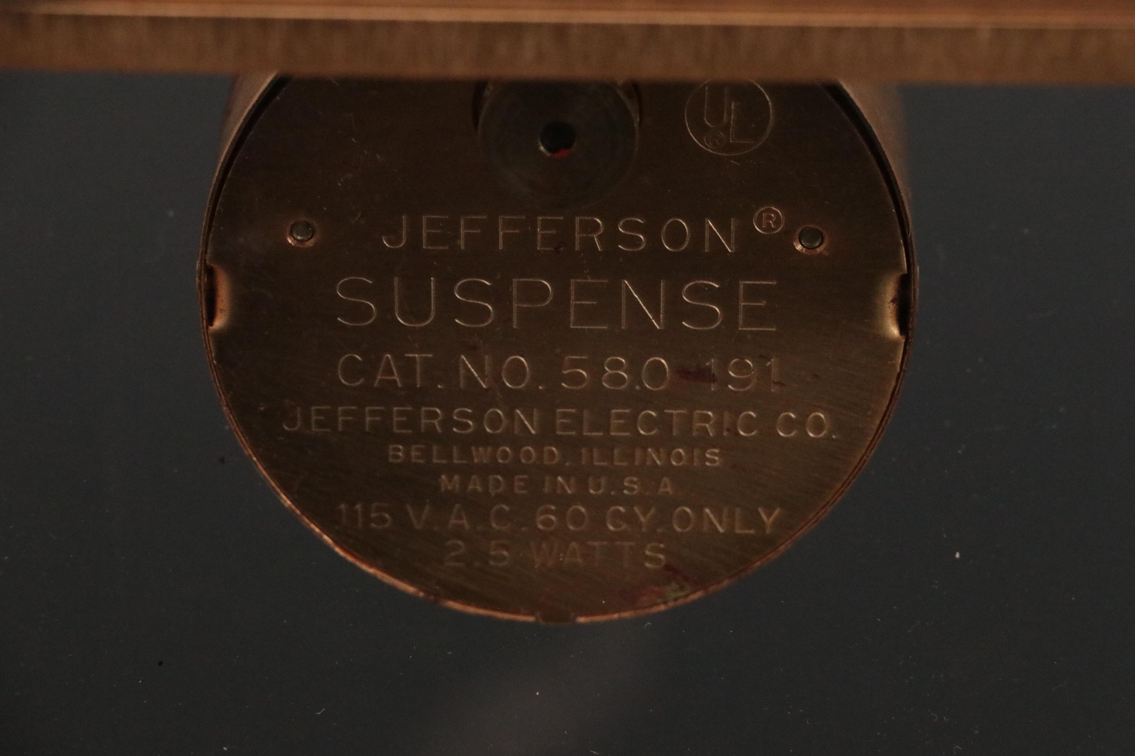 Jefferson "Suspense" Electric Mystery Clock