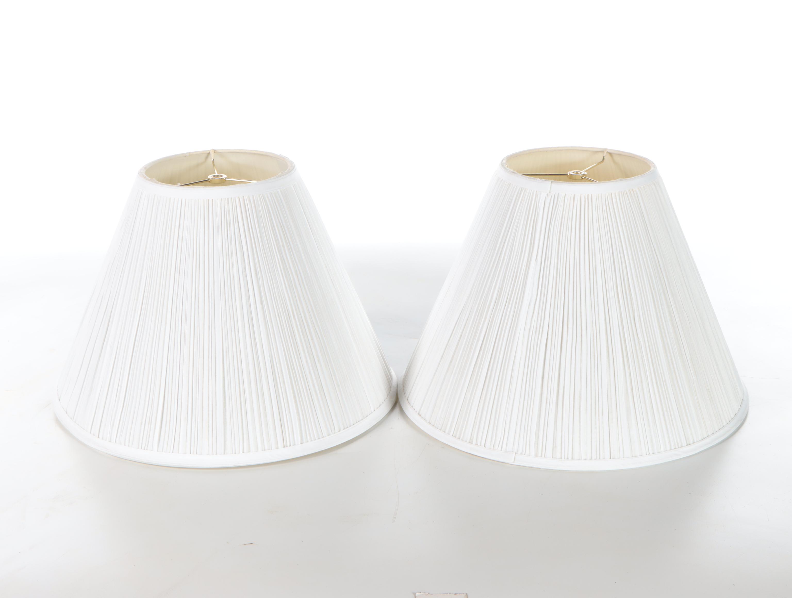 Transfer-Decorated Aqua Bubble Glass Table Lamps, Mid to Late 20th C