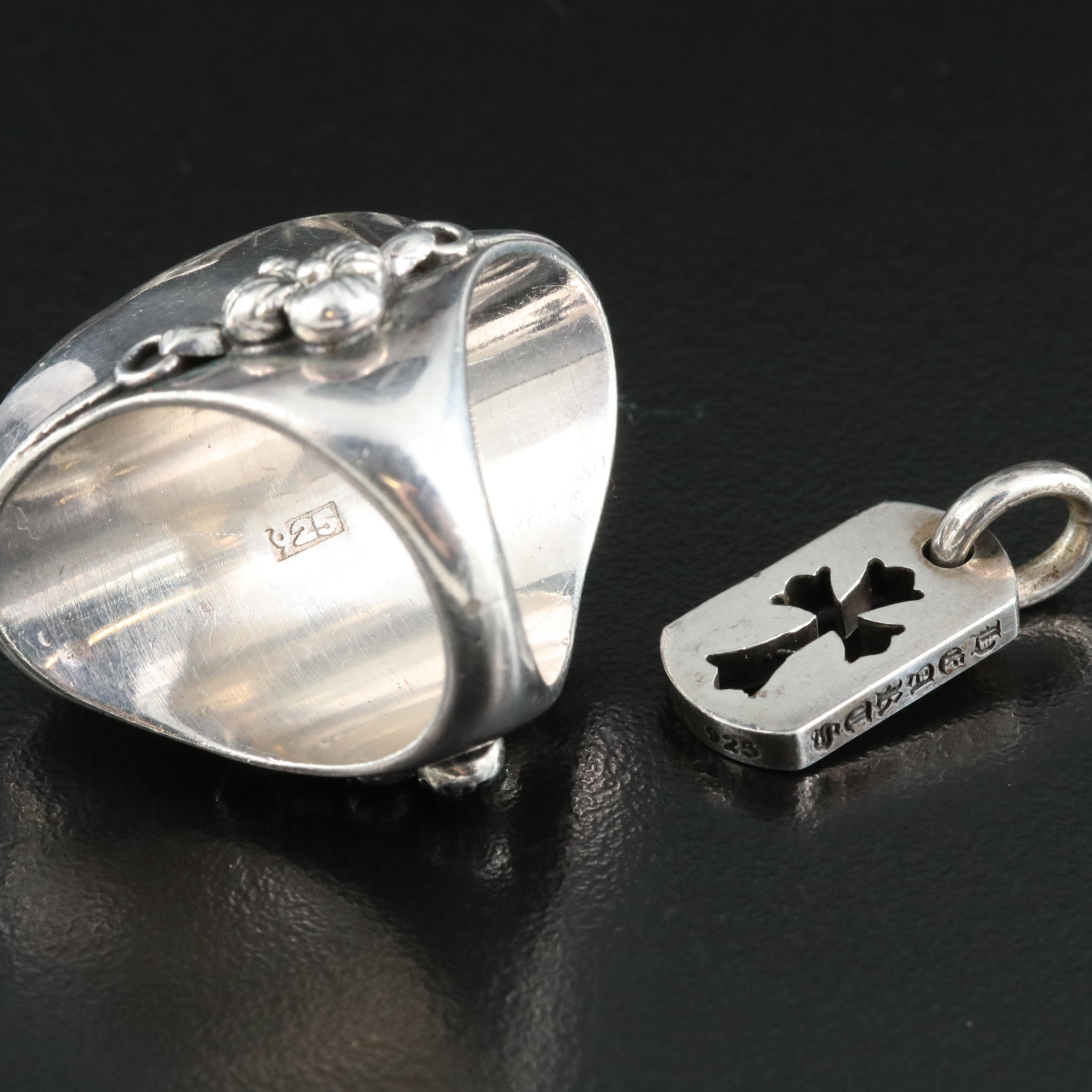 Sterling, 800 Silver and Amethyst Featured in Jewelry Collection