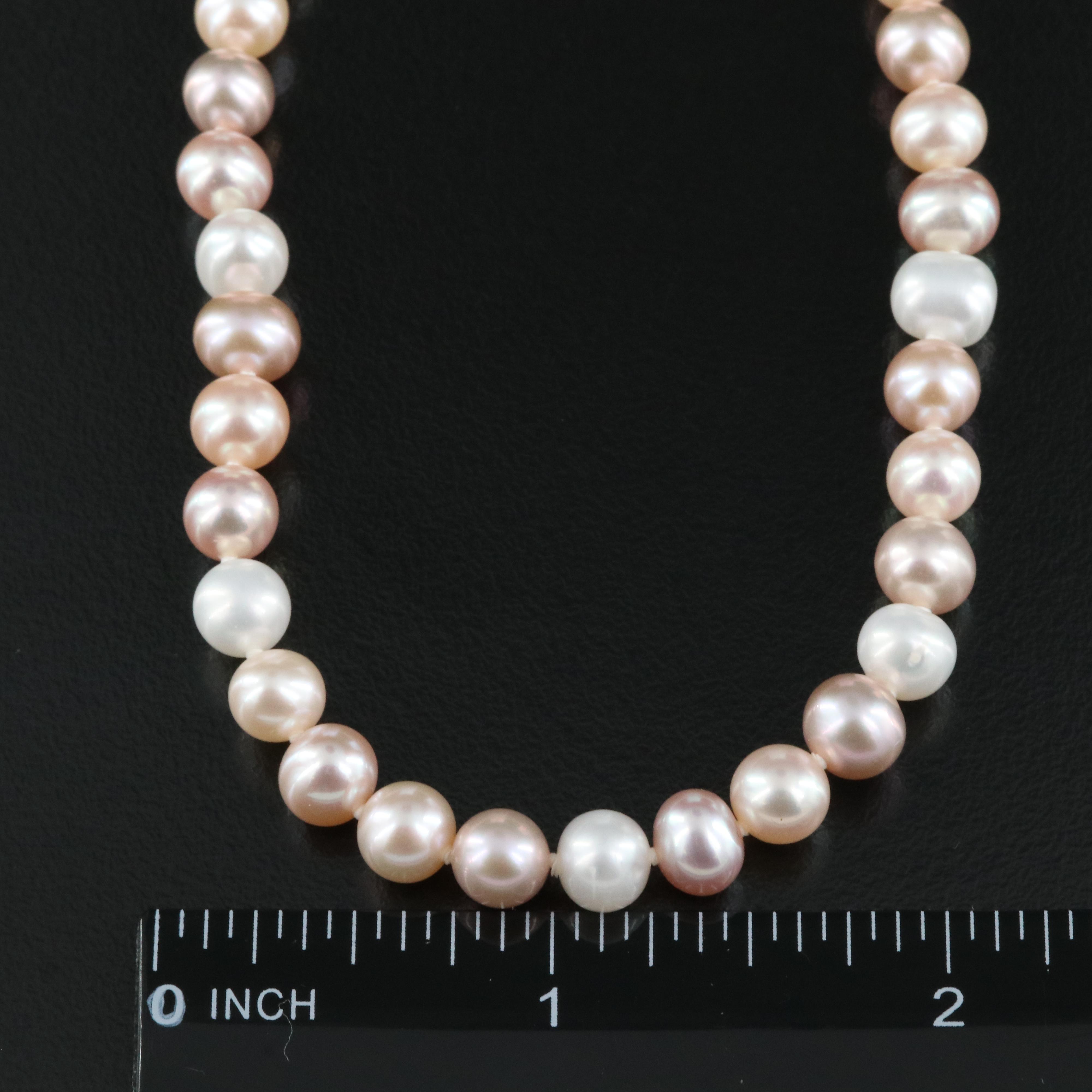 Pearl Necklace with 14K Clasp