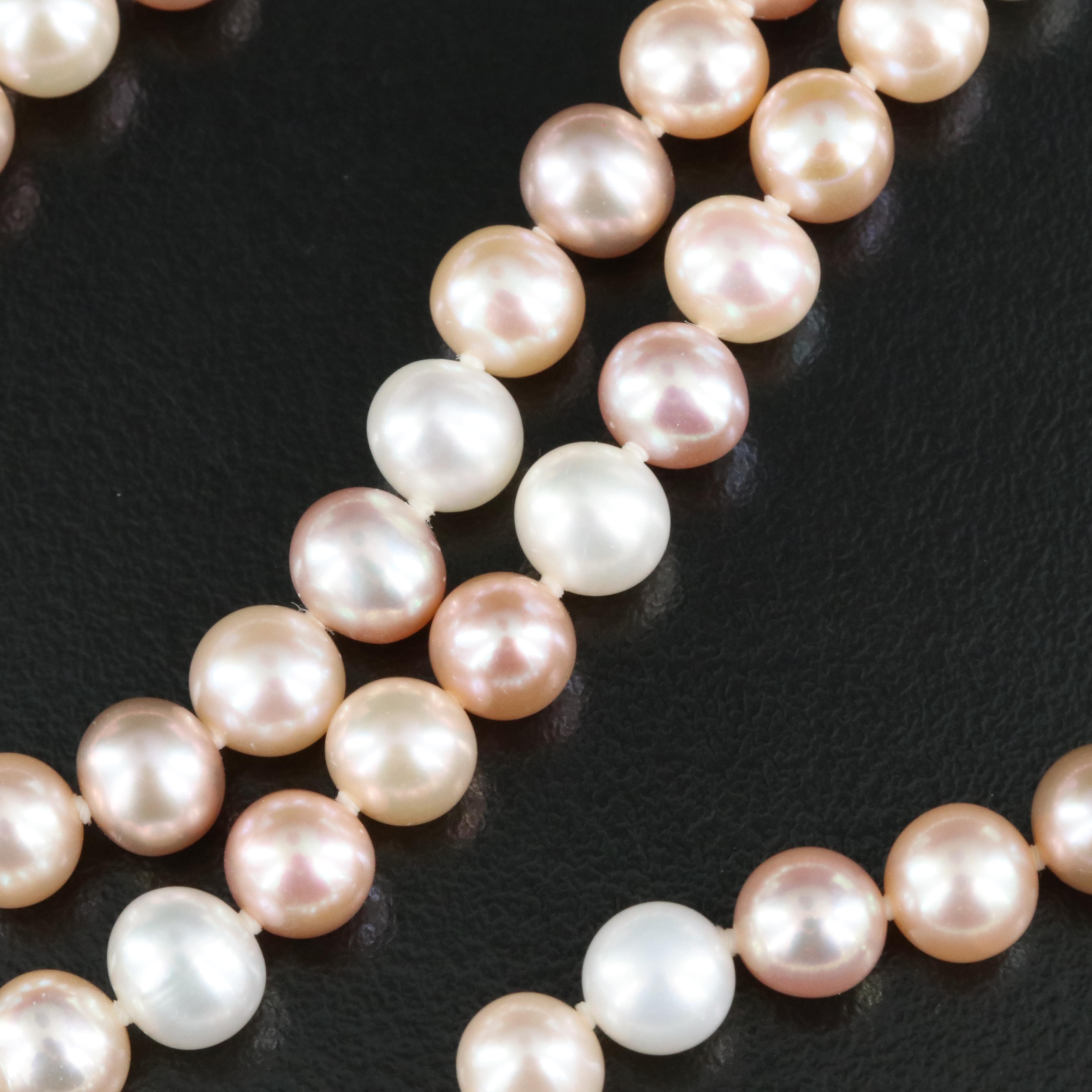 Pearl Necklace with 14K Clasp