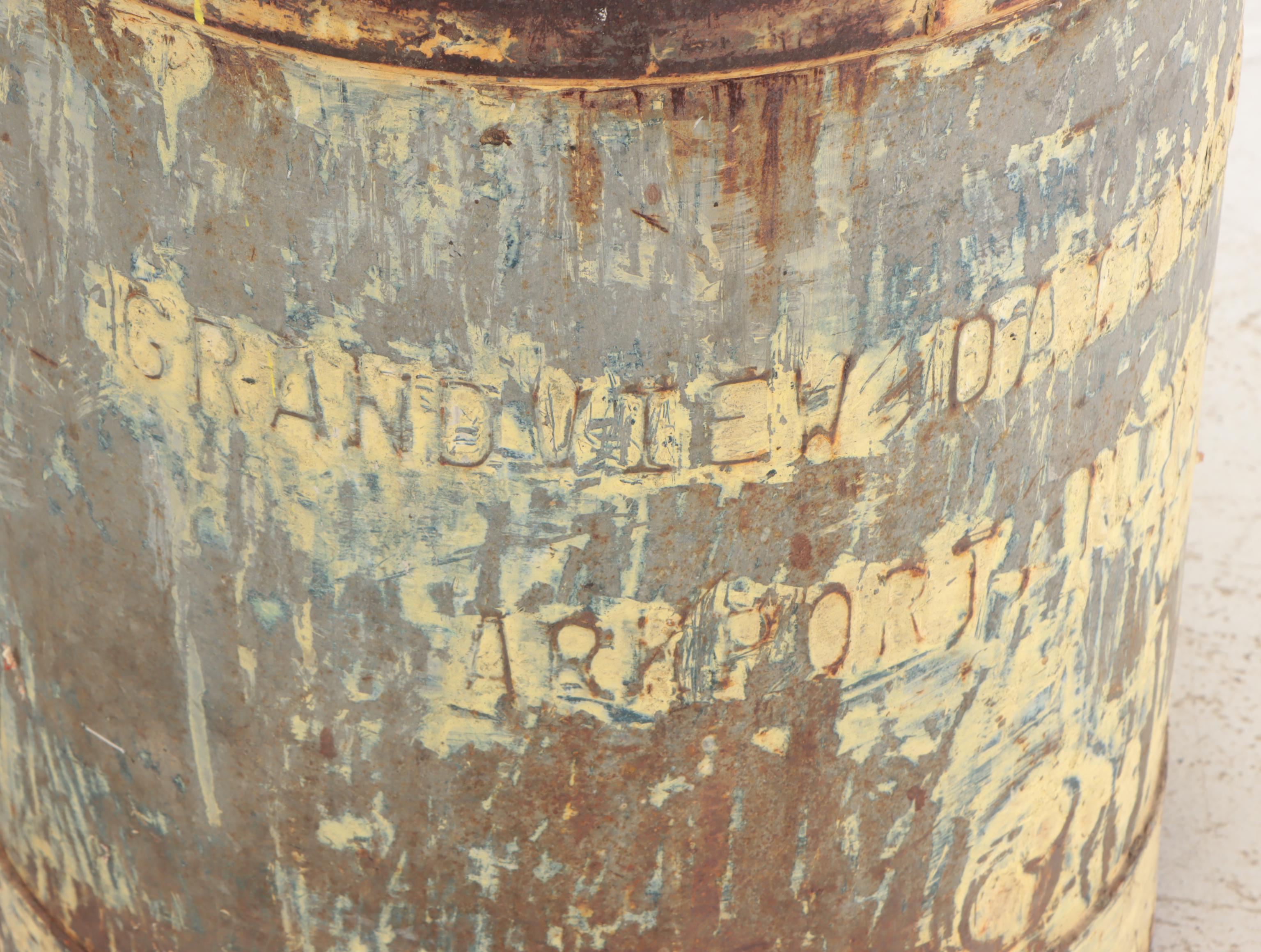 Grandview, Ohio Painted Metal Milk Pail, Early 20th Century
