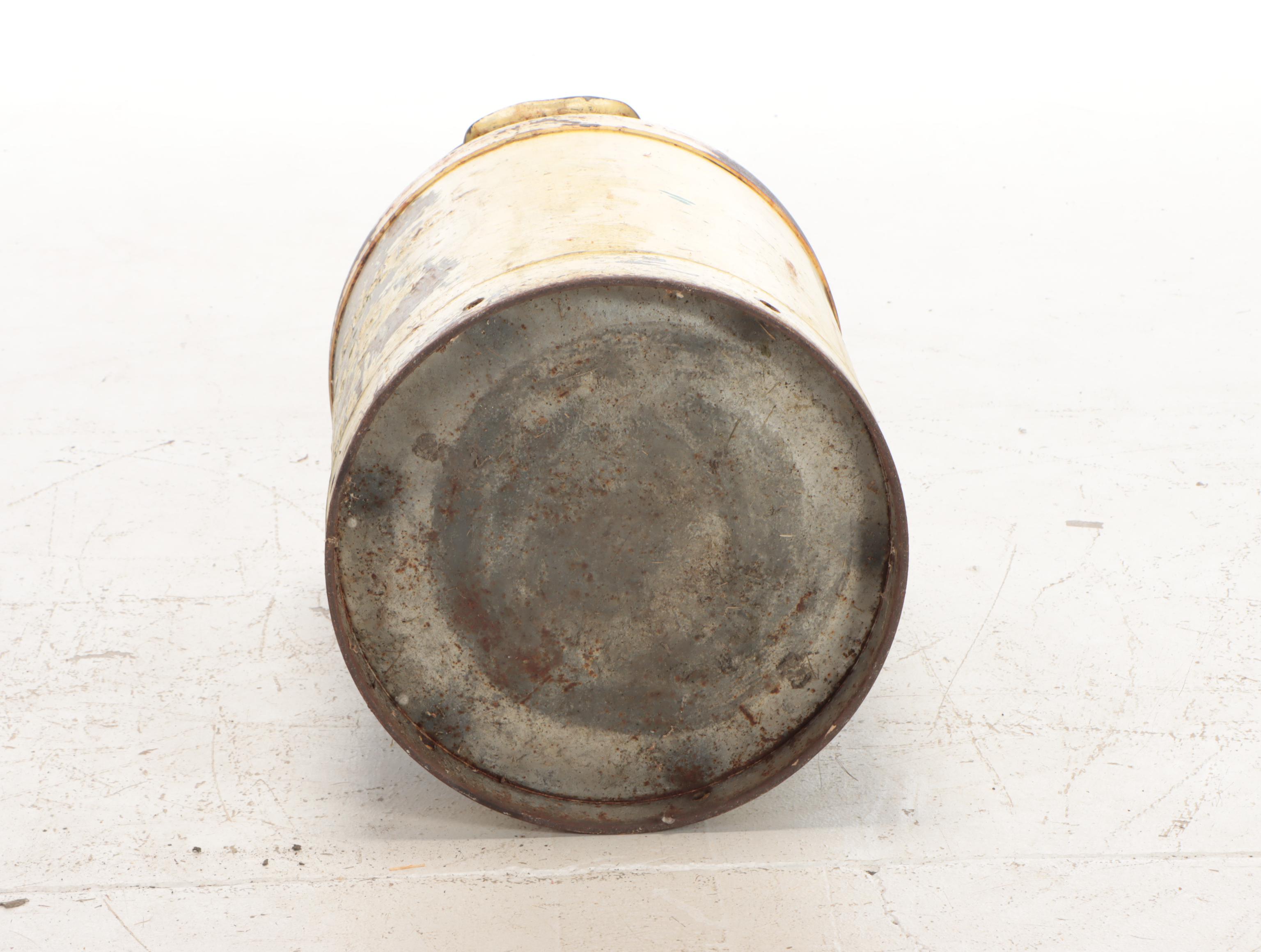 Grandview, Ohio Painted Metal Milk Pail, Early 20th Century