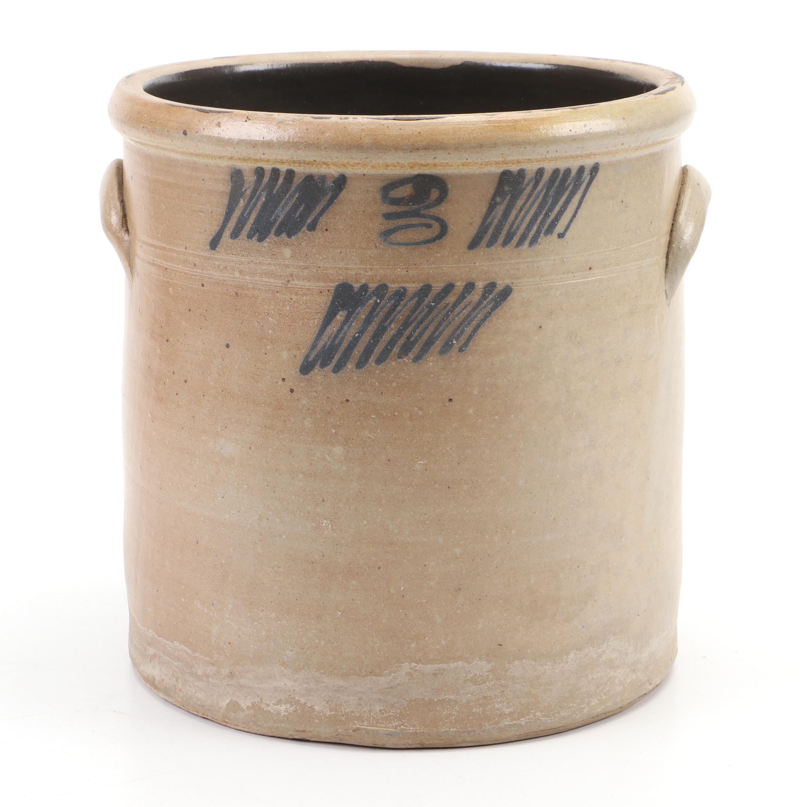 3-Gallon Salt Glazed Stoneware Crock