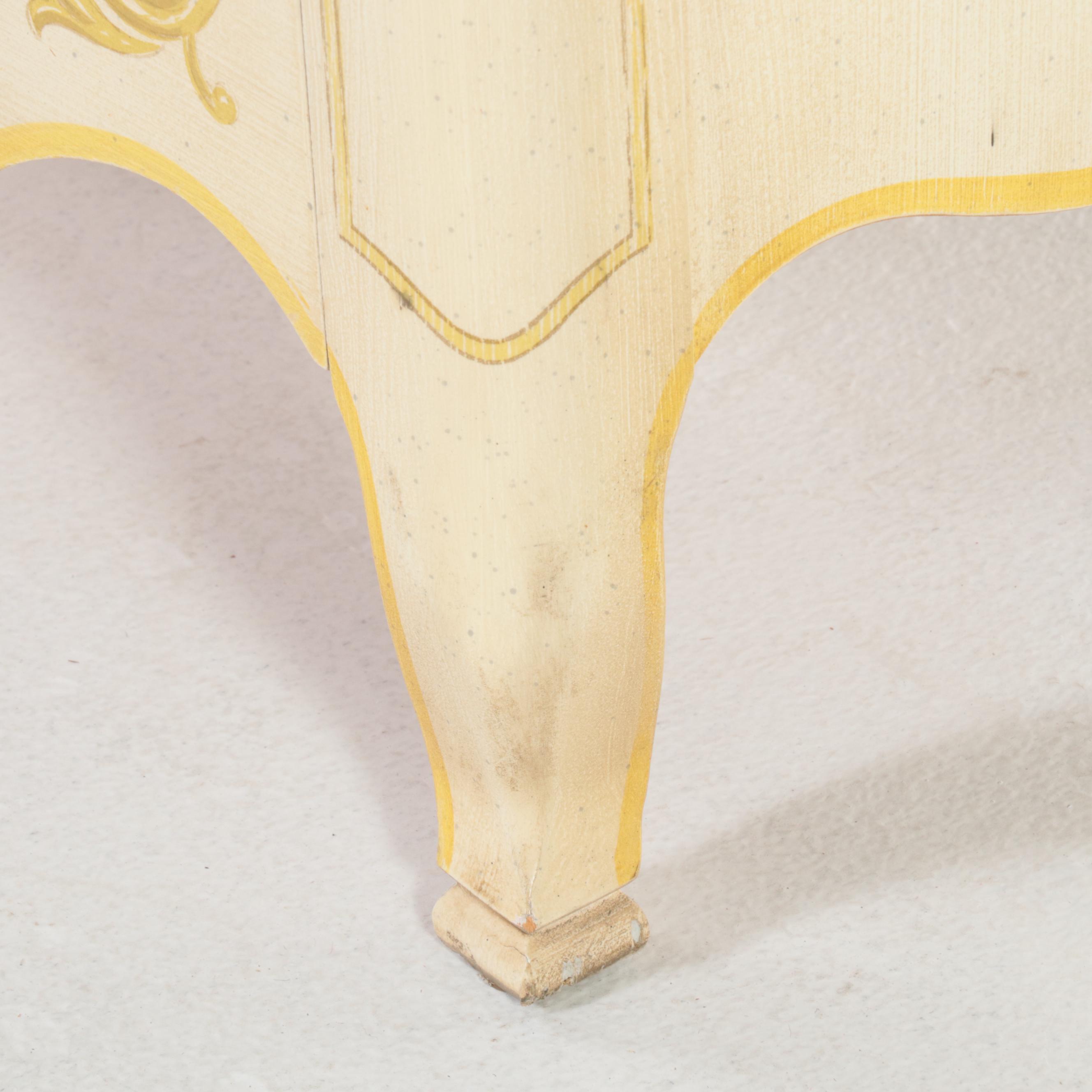 Drexel Heritage "Venetian" Louis XV Style Paint-Decorated Armoire