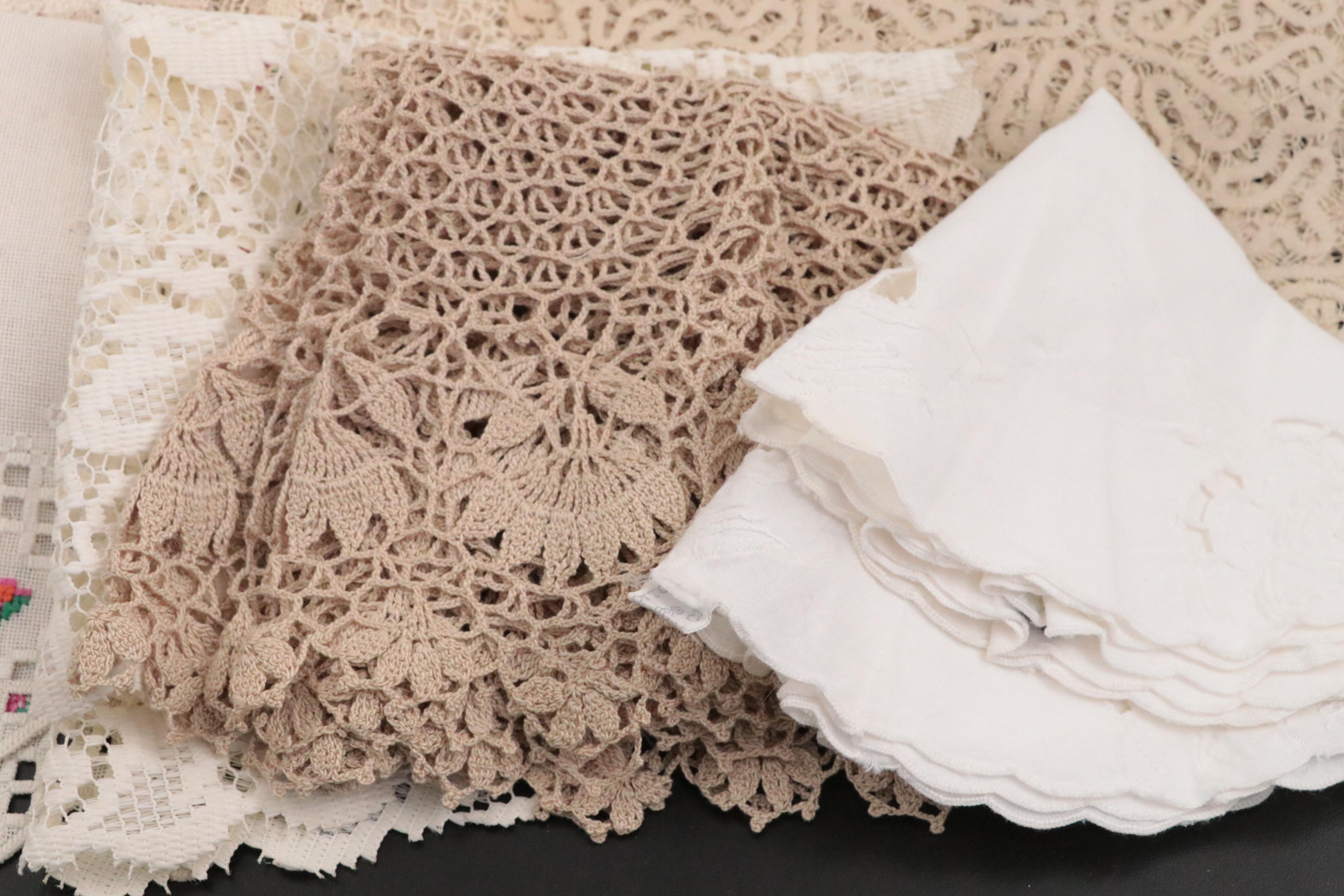 Handmade Embellished Pillowcases and Table Linens EBTH