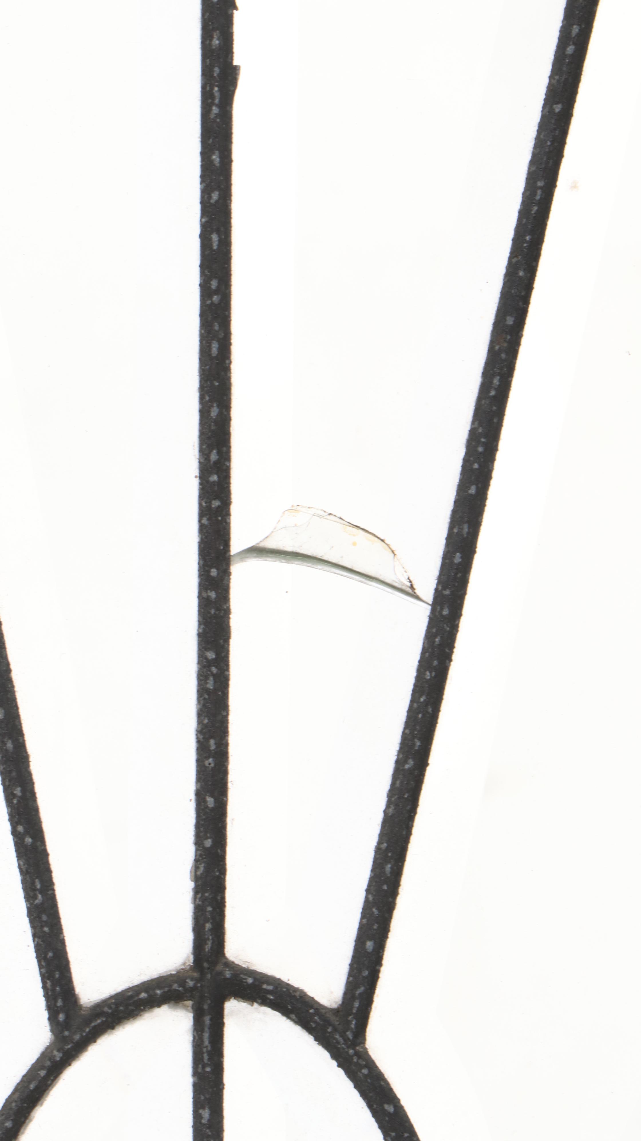 Architectural Salvage Front Door Side Panel With Stained Glass Pane