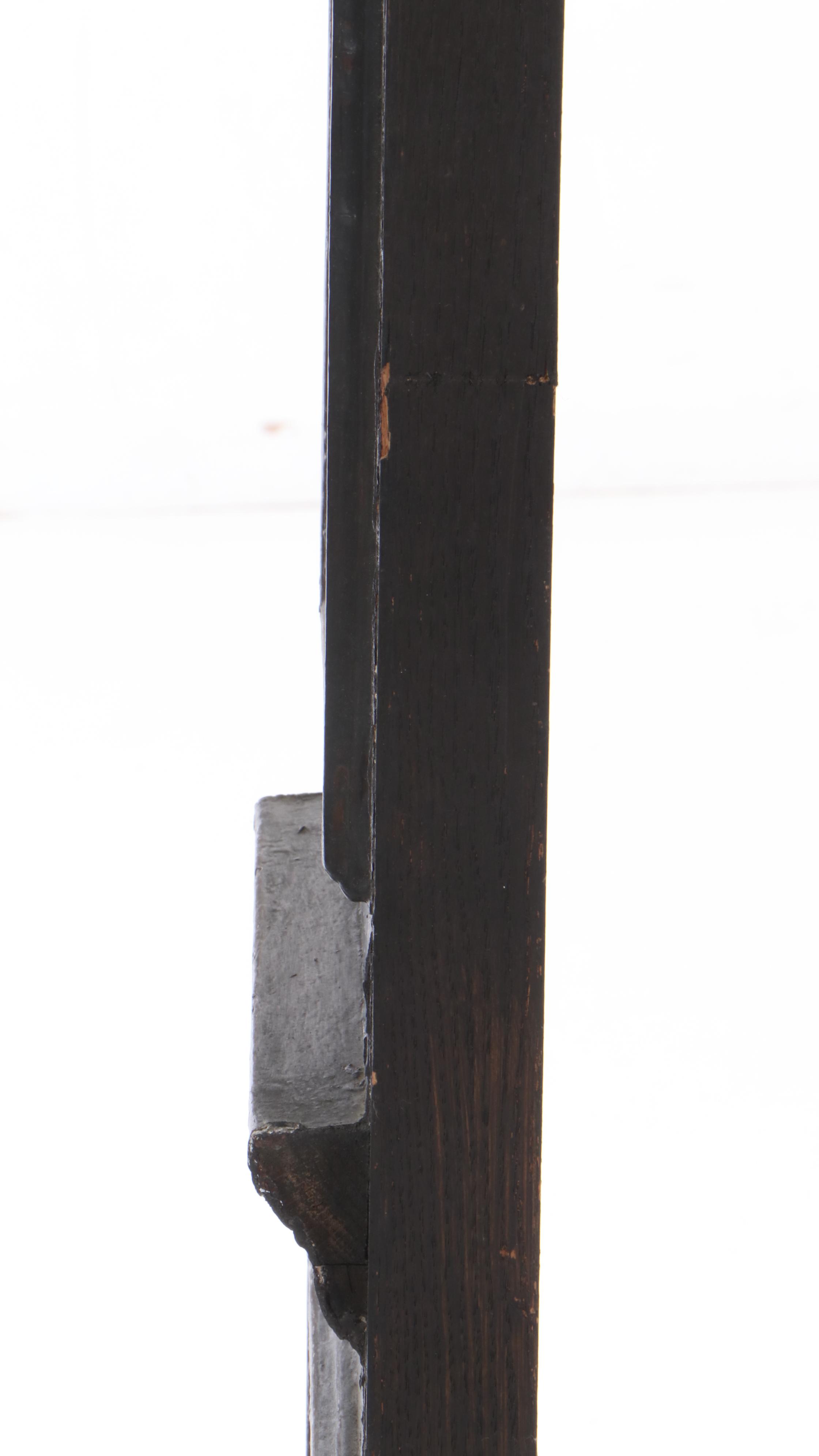 Architectural Salvage Front Door Side Panel With Stained Glass Pane