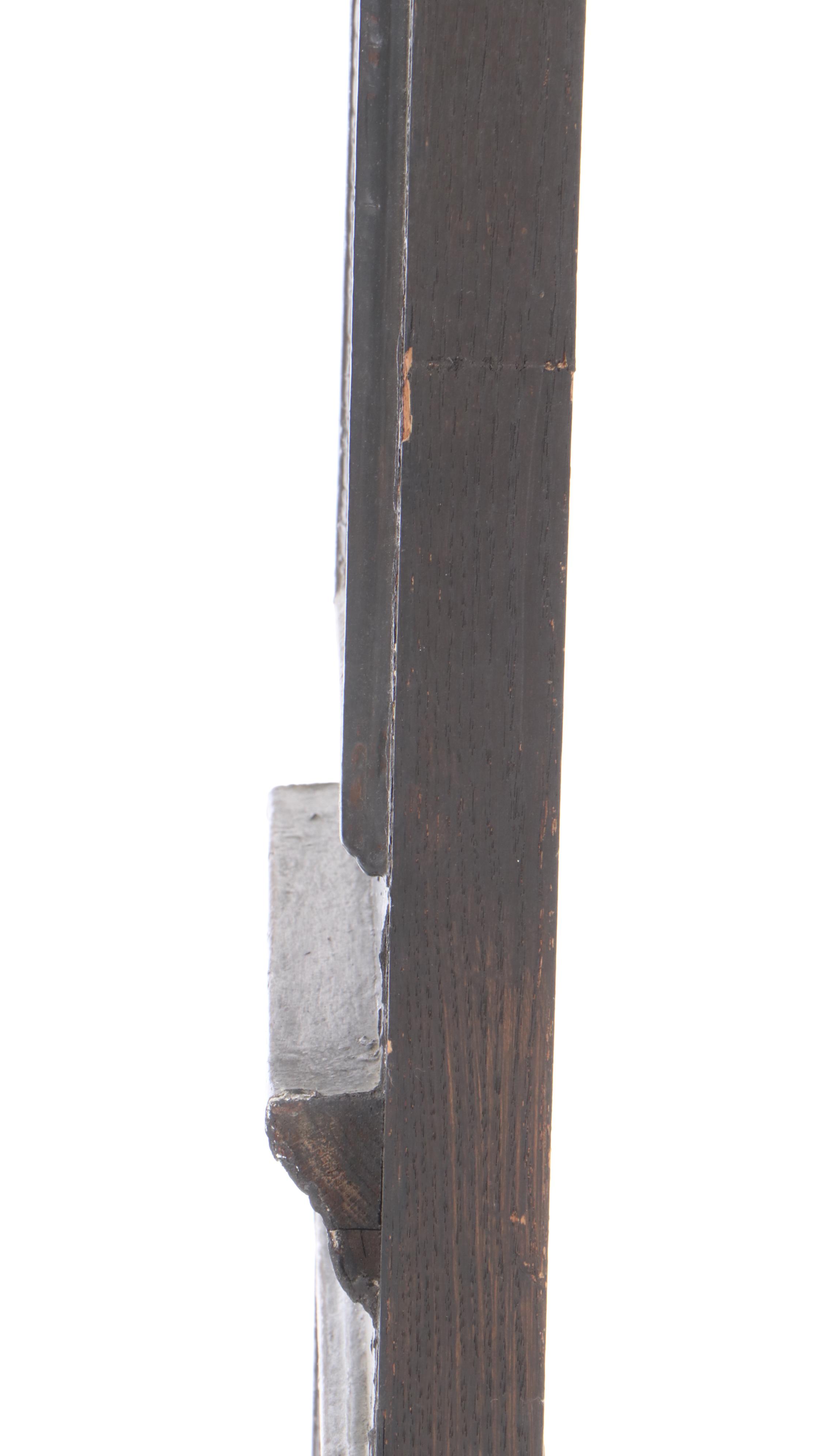 Architectural Salvage Front Door Side Panel With Stained Glass Pane