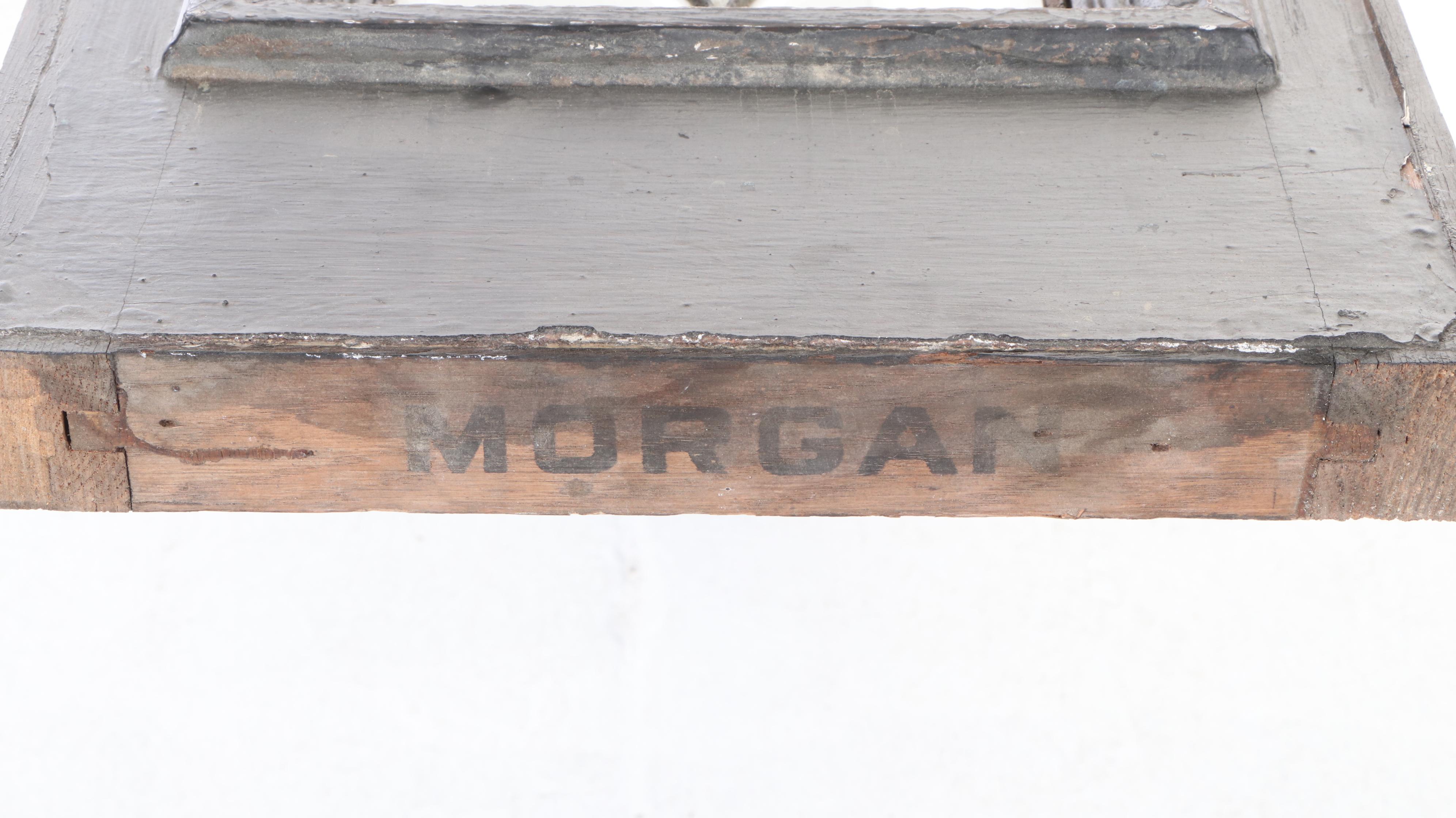 Architectural Salvage Front Door Side Panel With Stained Glass Pane