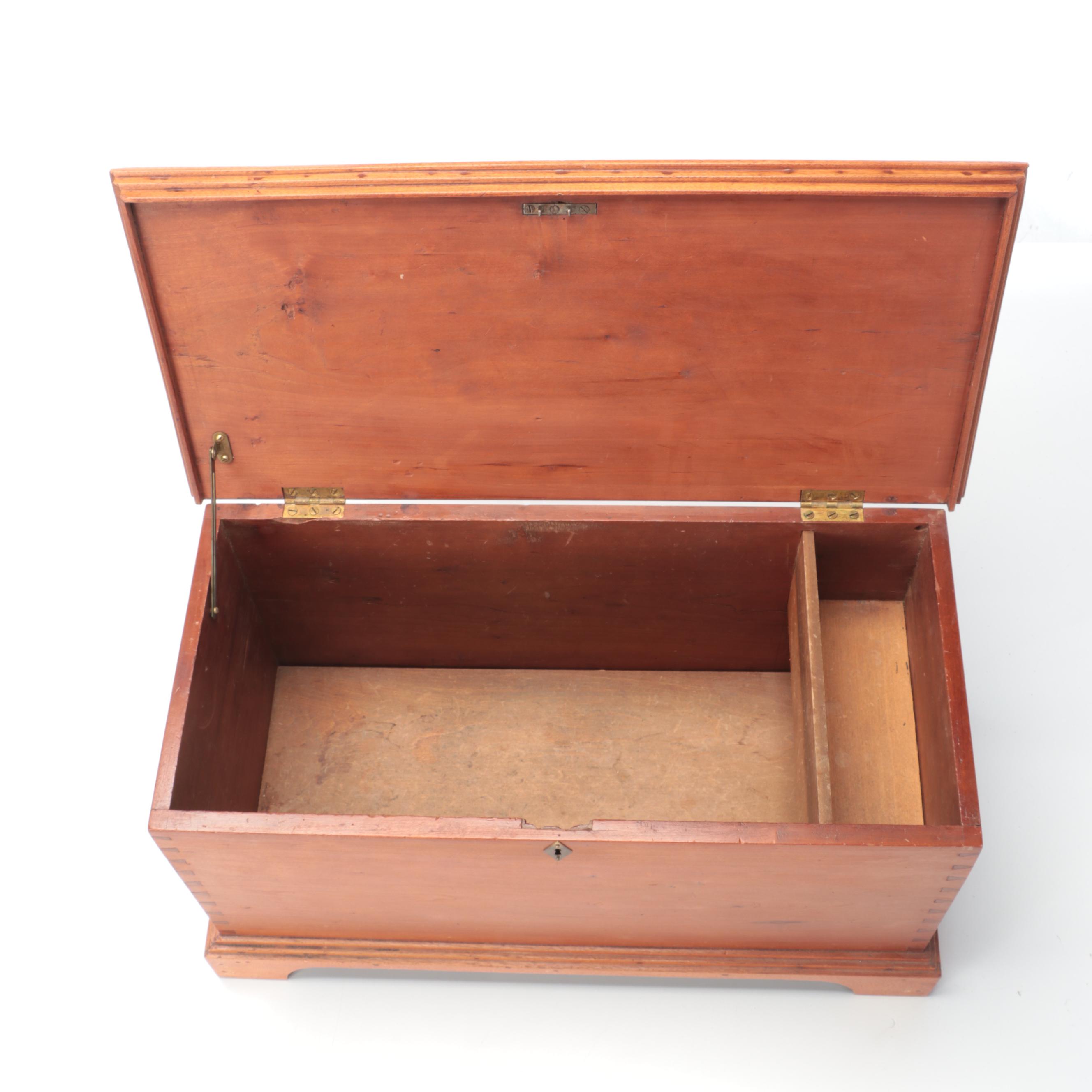 Cedar Locking Chest, Mid-20th Century