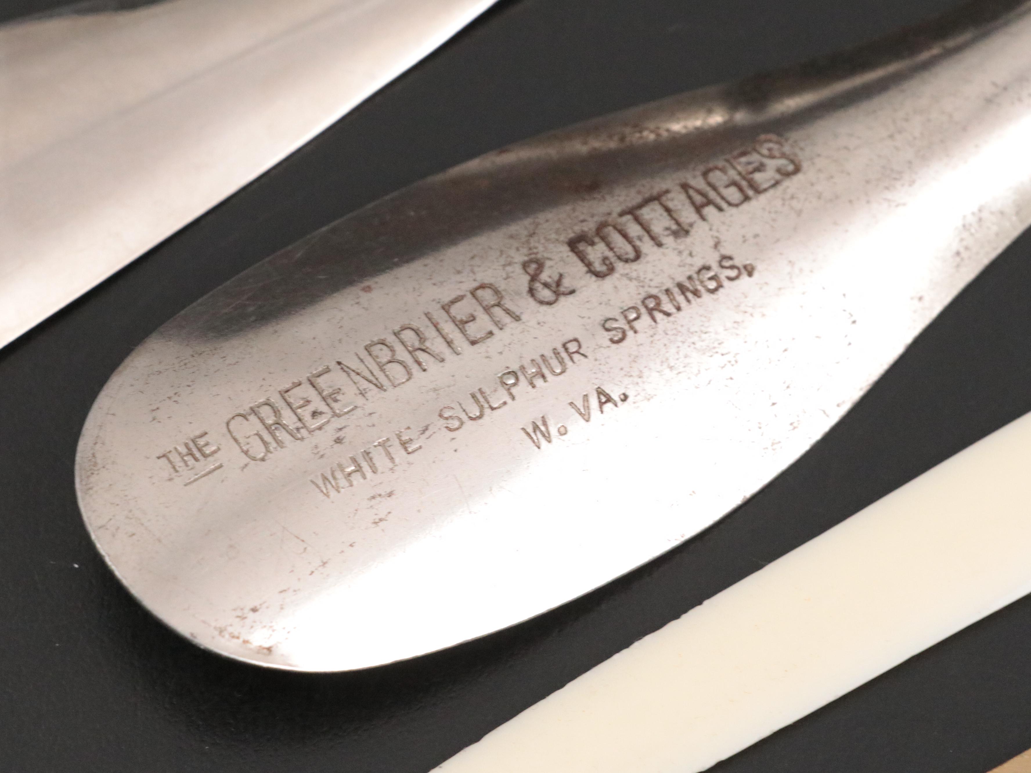 Sterling and Metal Shoe Horns With Assorted Novelty Letter Openers