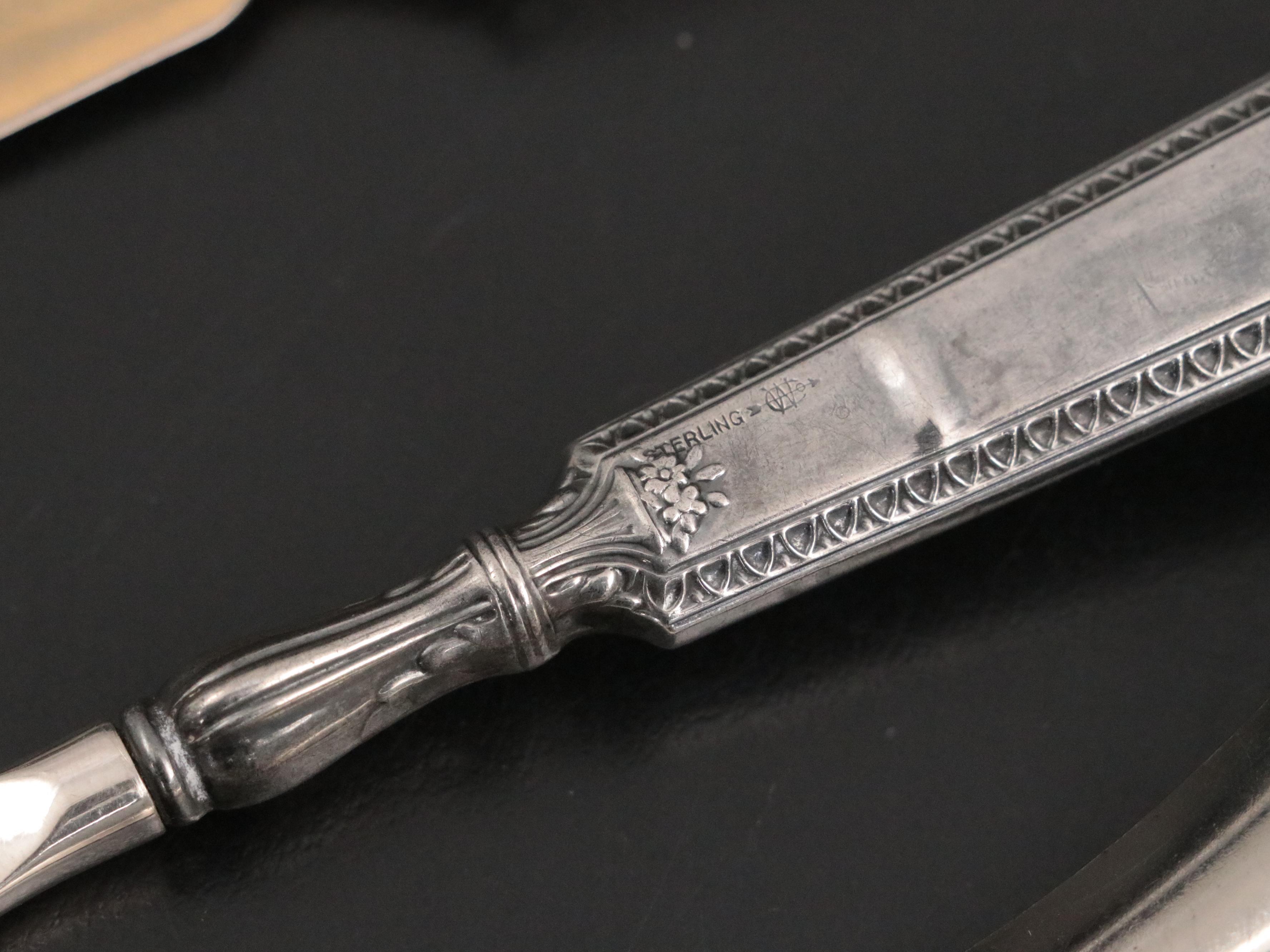 Sterling and Metal Shoe Horns With Assorted Novelty Letter Openers