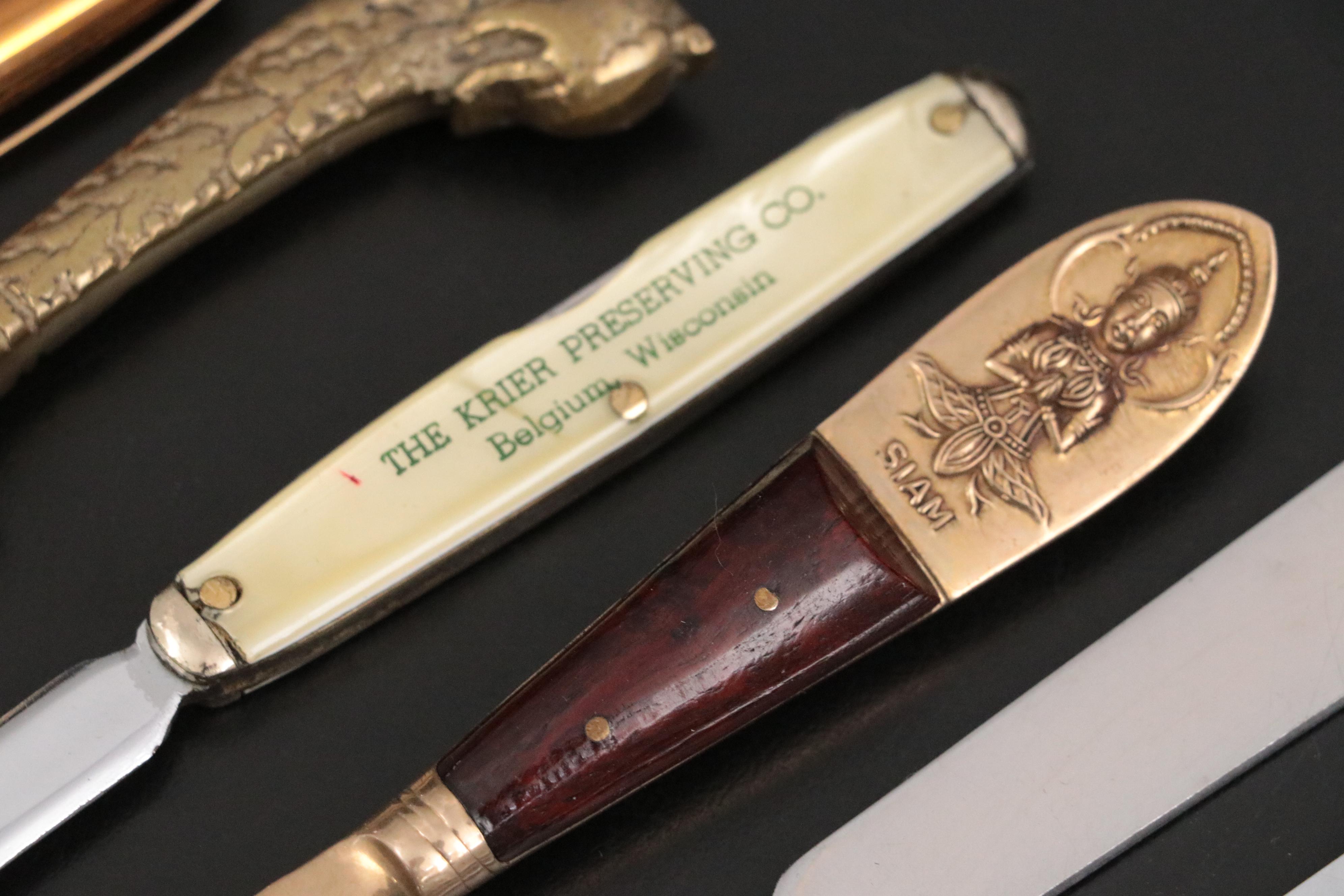 Sterling and Metal Shoe Horns With Assorted Novelty Letter Openers