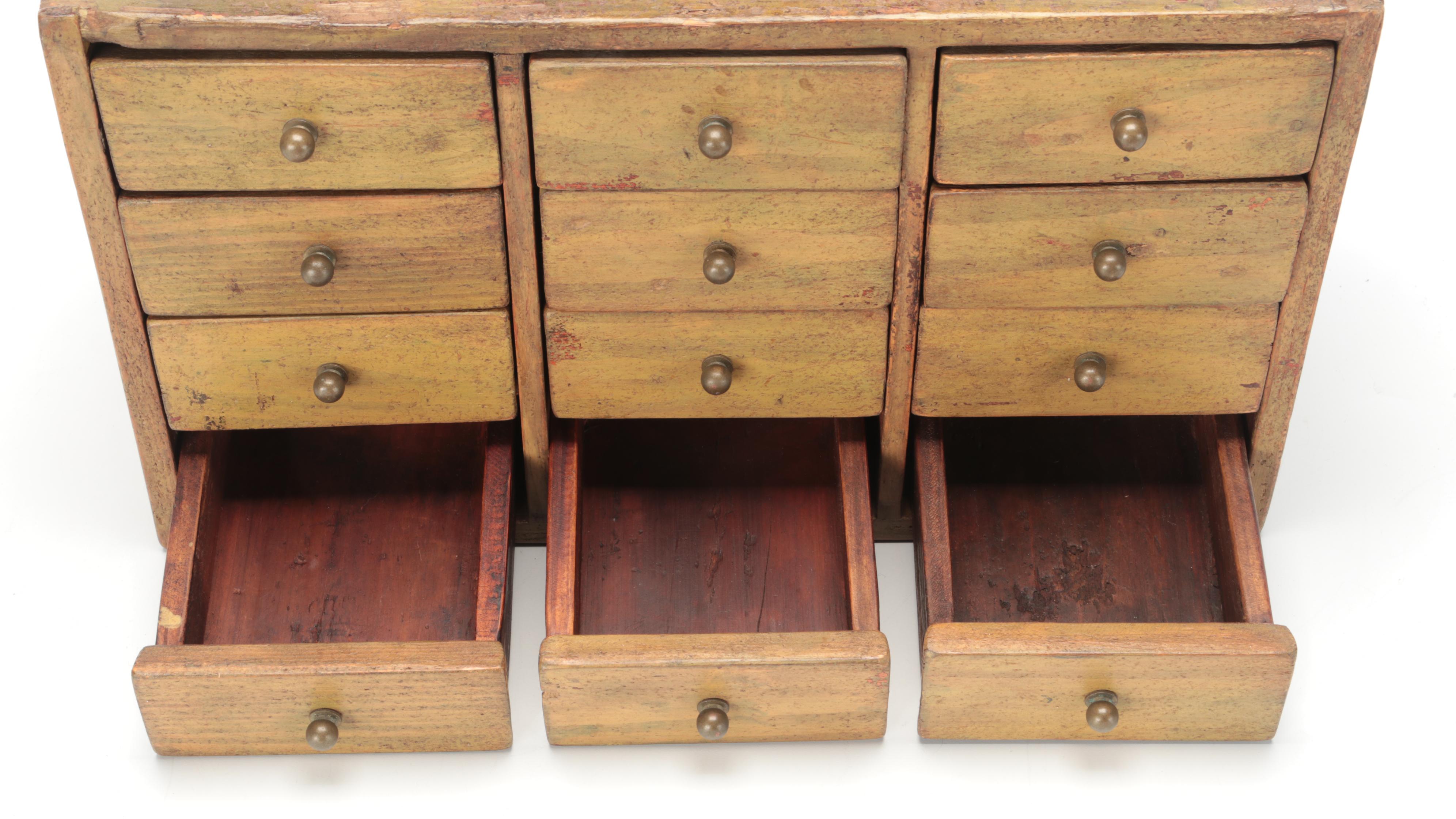 Wooden Table Top Chest