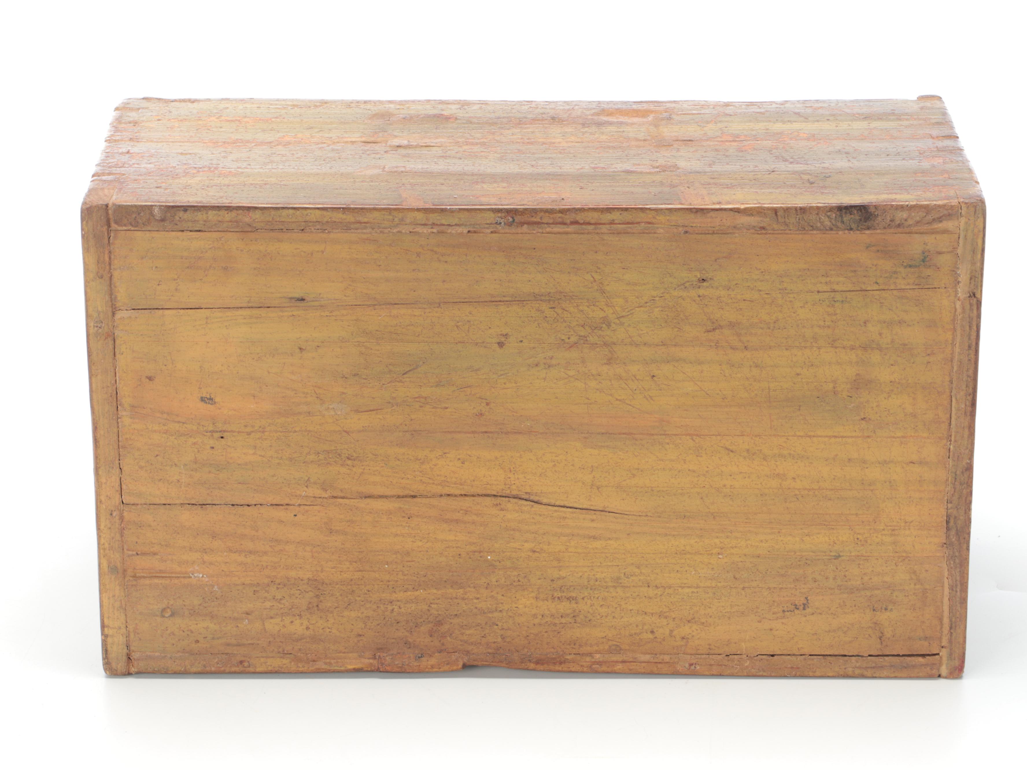 Wooden Table Top Chest