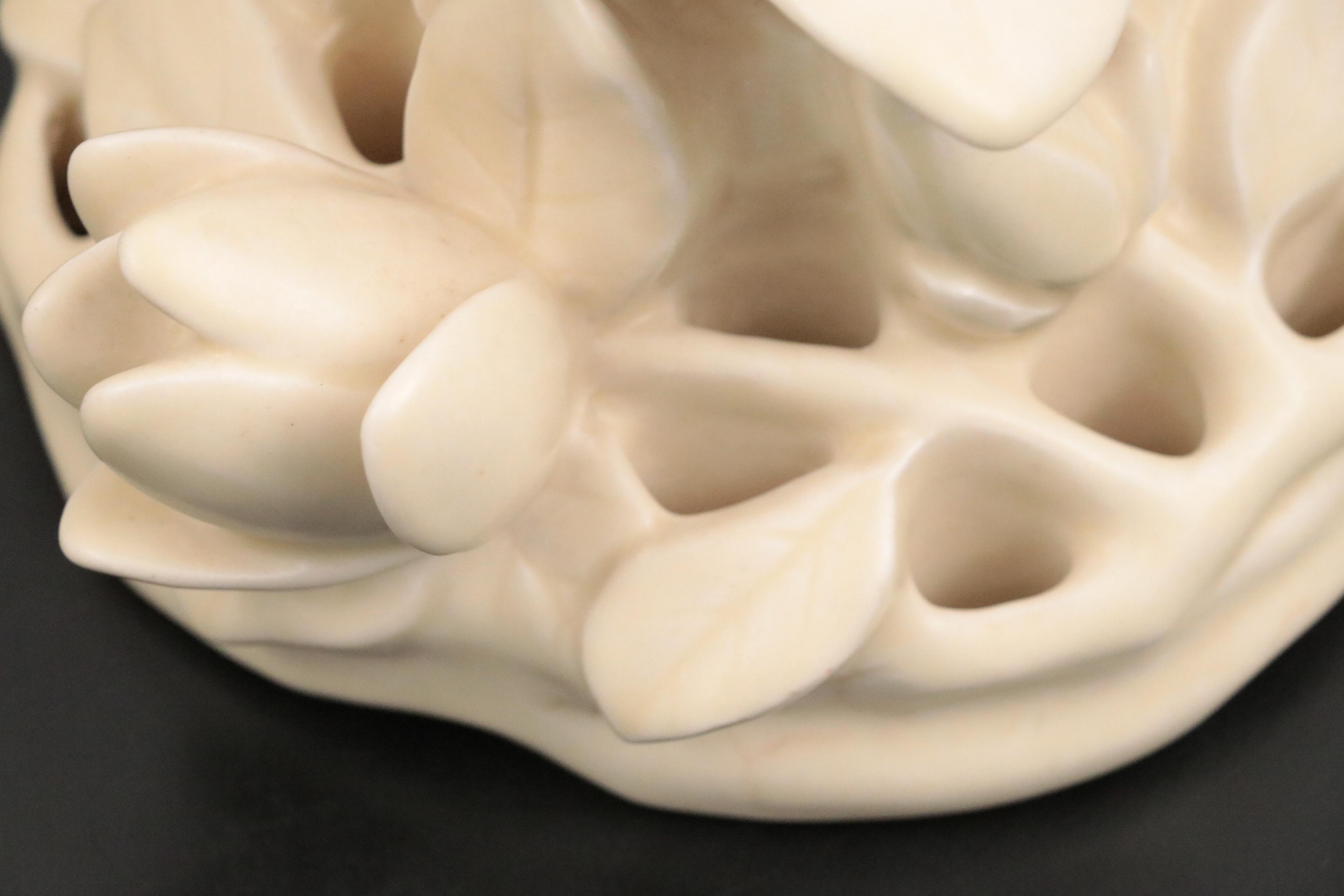 Rookwood Pottery Glazed Ceramic Floral Frog, 1927