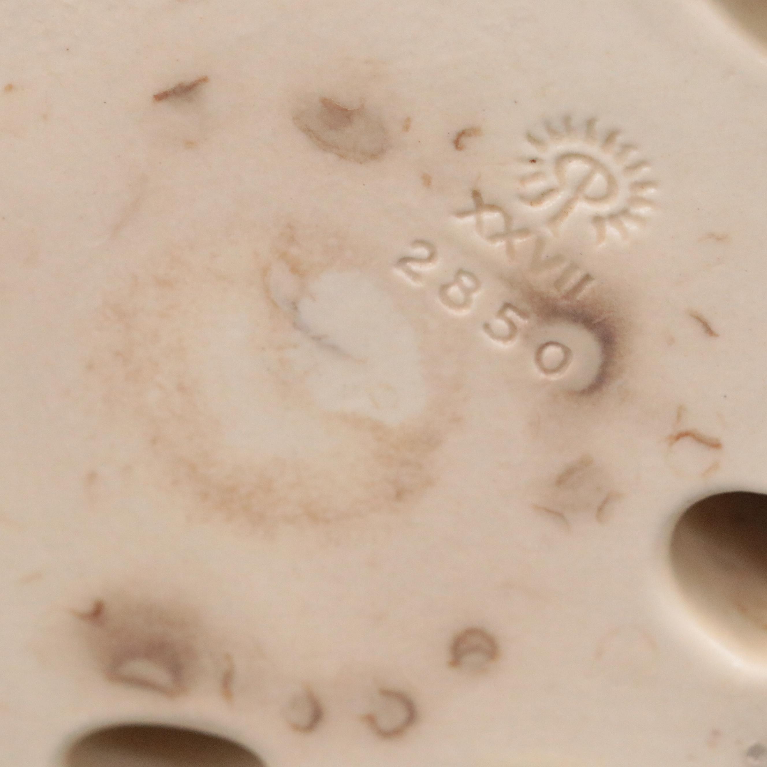 Rookwood Pottery Glazed Ceramic Floral Frog, 1927