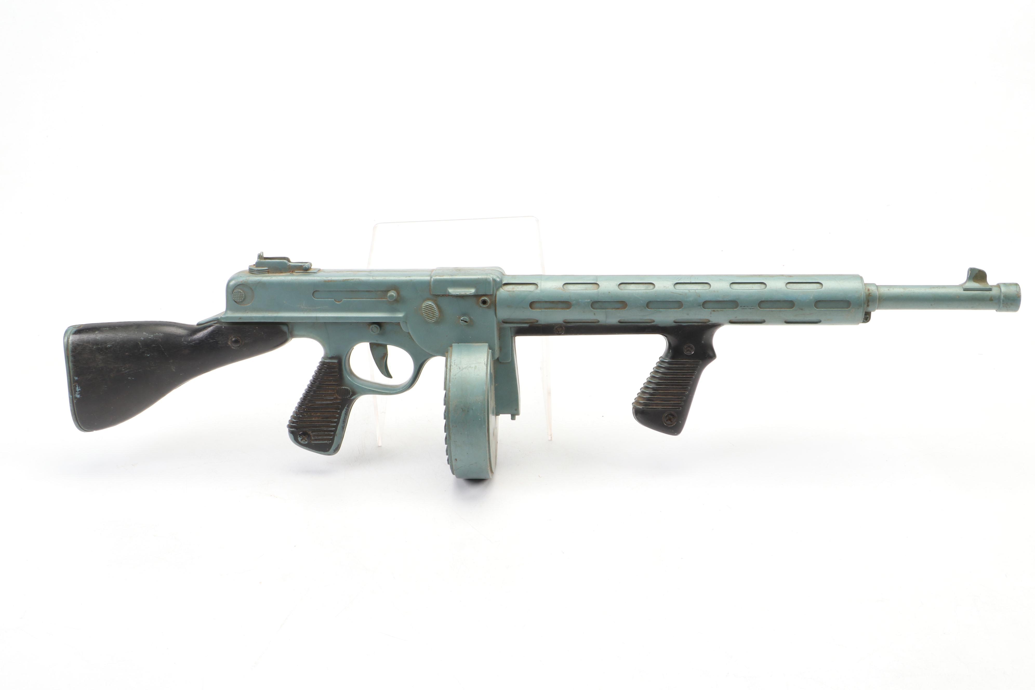 Mattel Toy Submachine Cap Gun with Marx Toy Tommy and Other Cap Guns