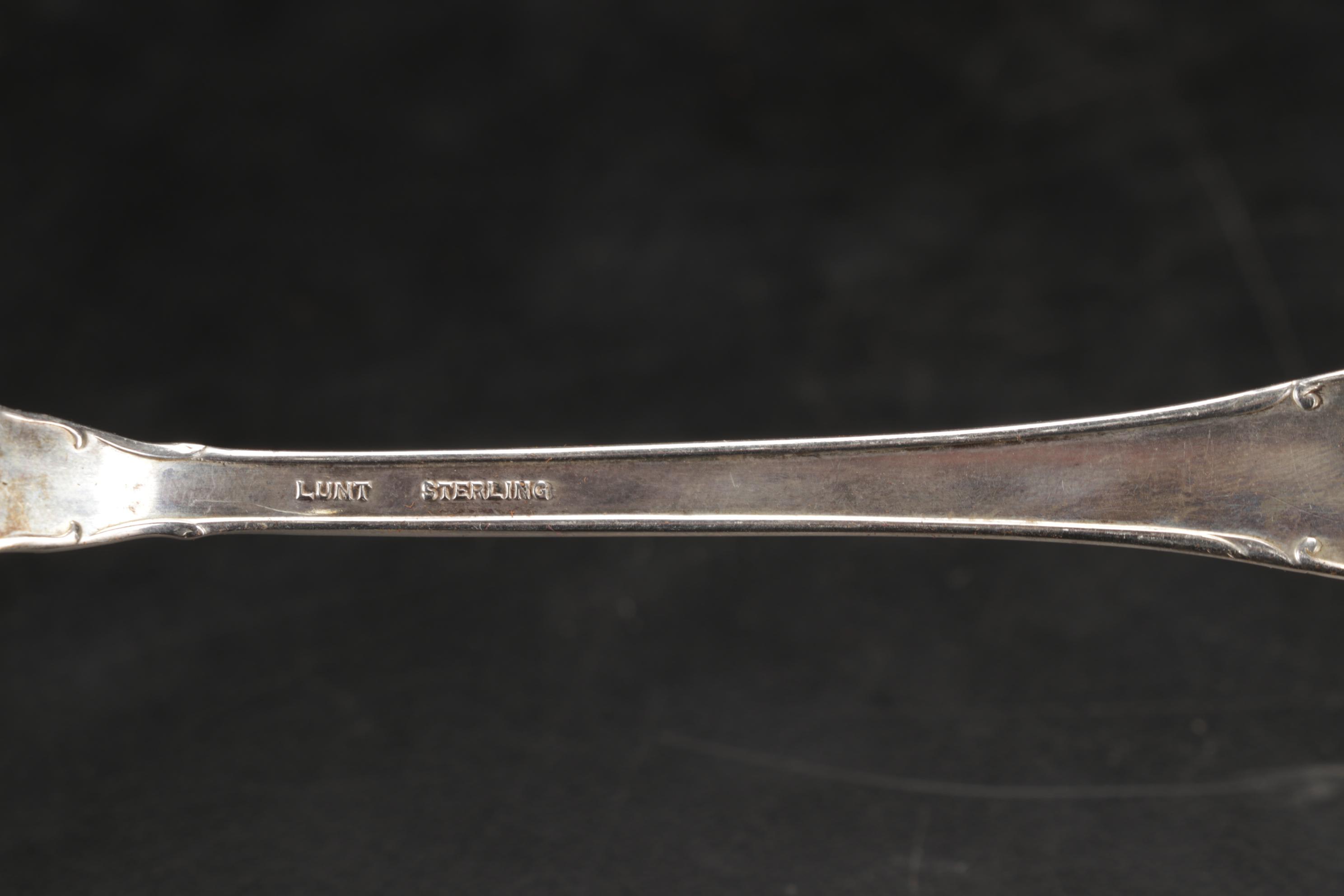 Lunt Sterling Silver "Modern Victorian" Dinner Fork with Opera Glasses