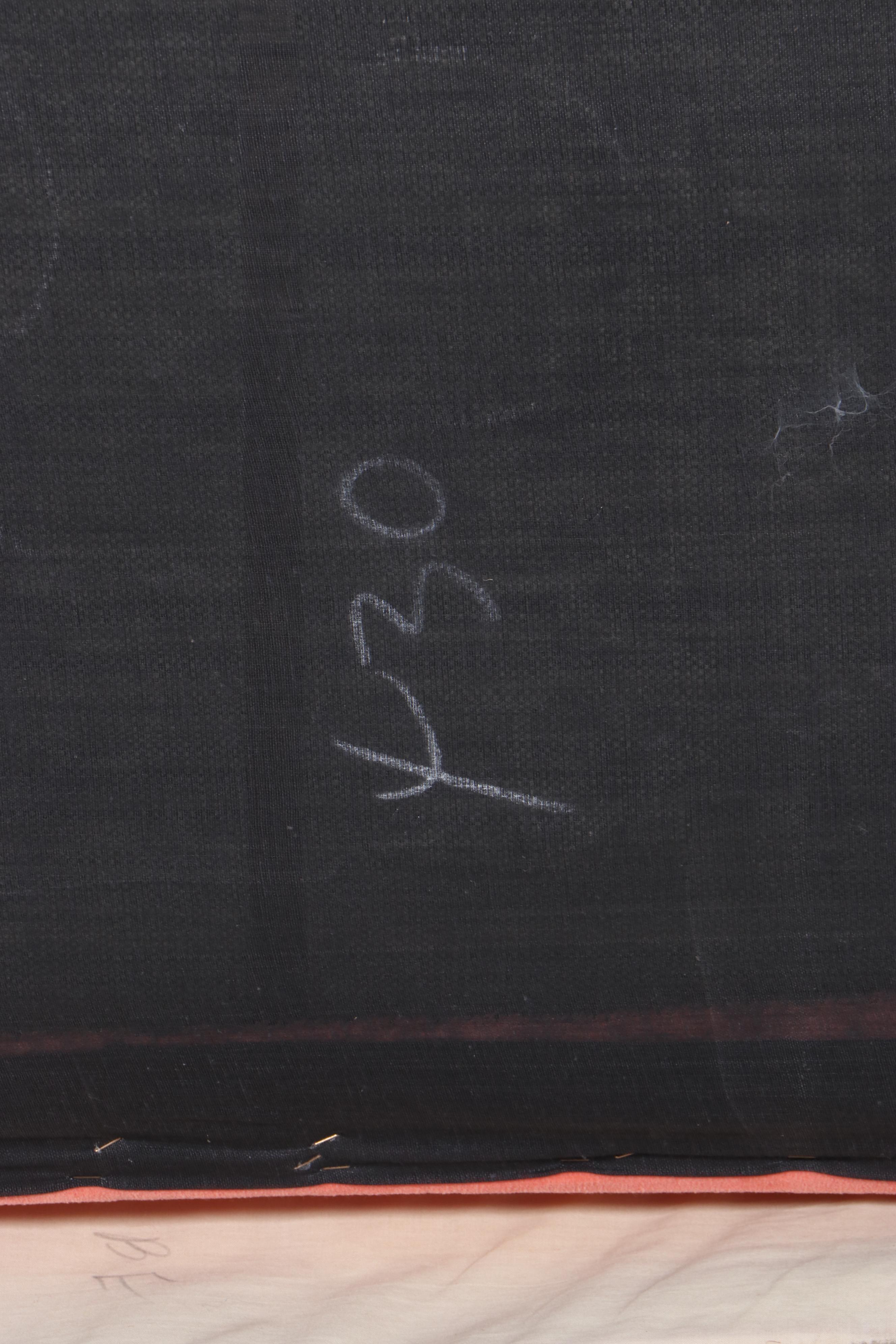 Henredon Peach Velvet-Upholstered Sofa