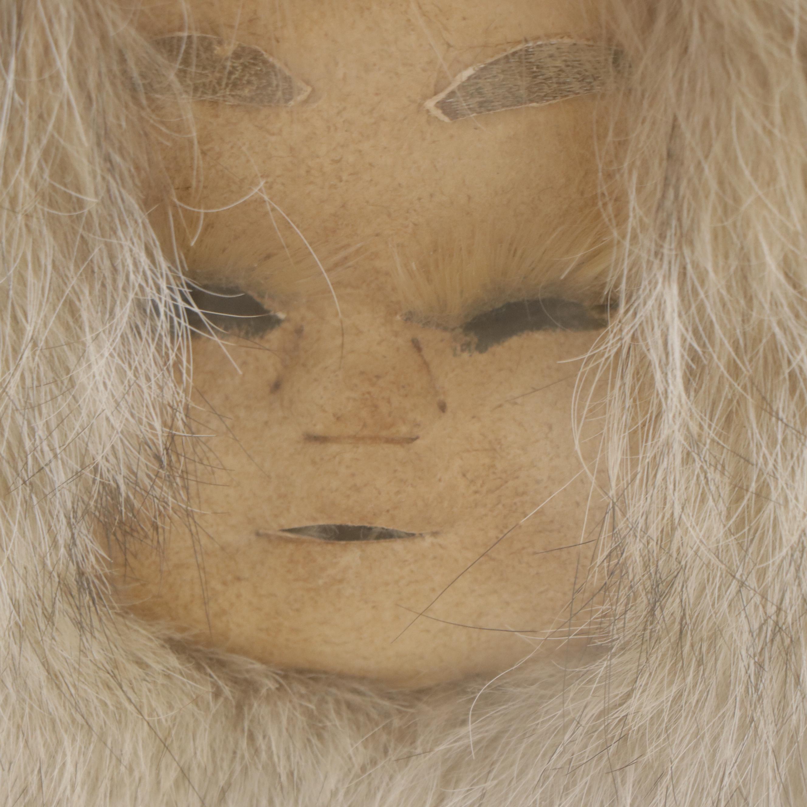 Inuit Style Fur and Hide Mask