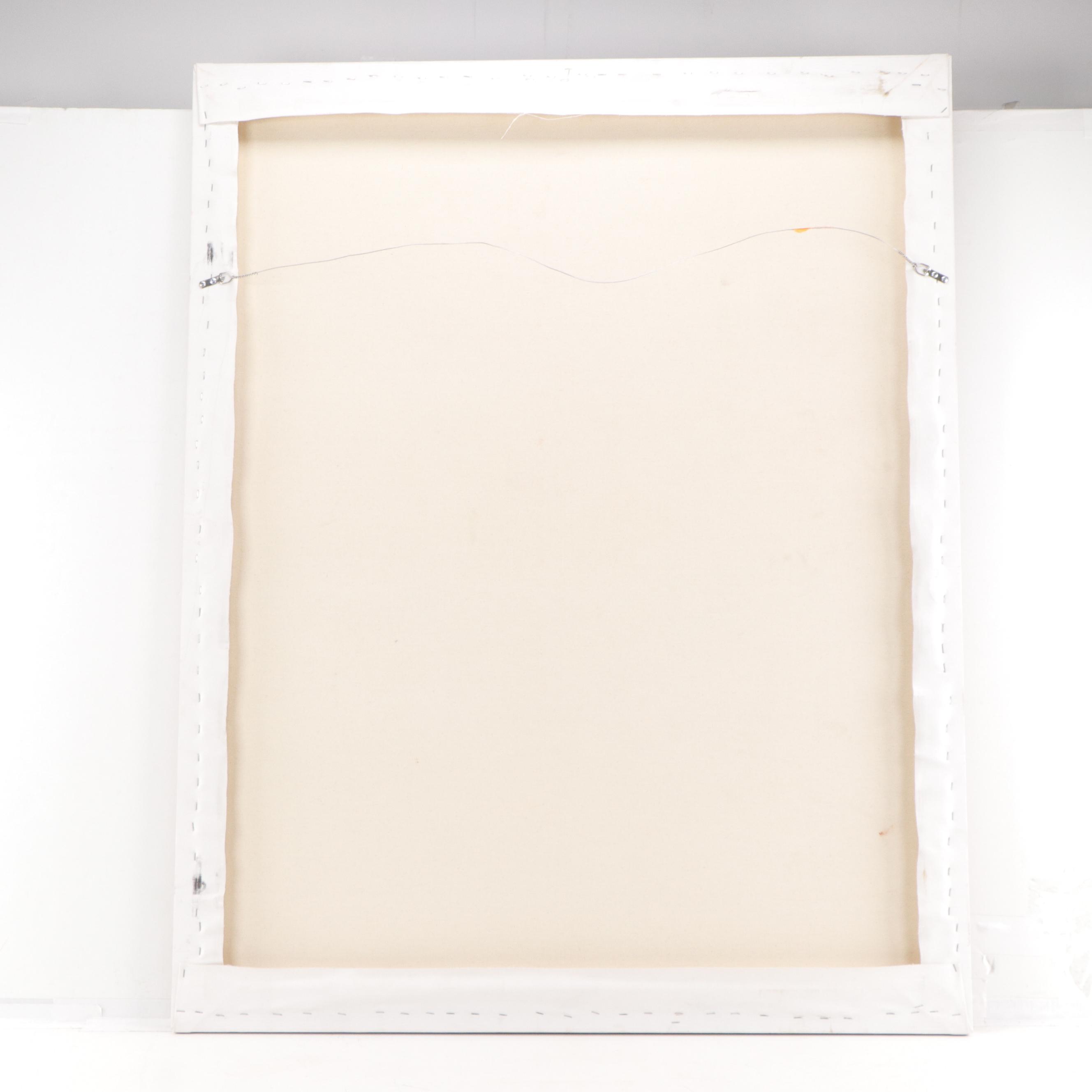 Large-Scale Mark Rothko Inspired Color Field Oil Painting, Late 20th Century