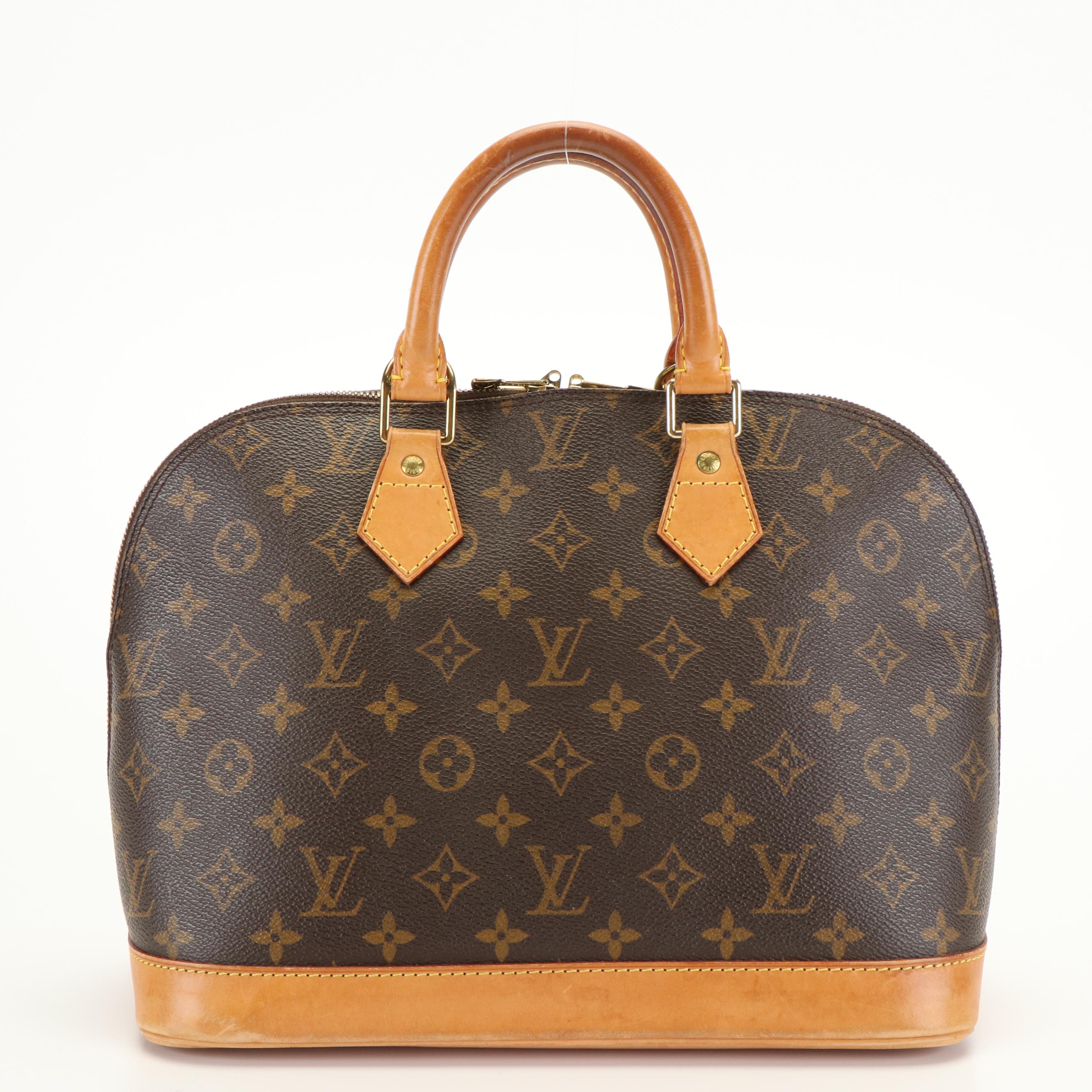 Louis Vuitton Monogram Alma PM Coated Canvas and Leather Top Handle Bag