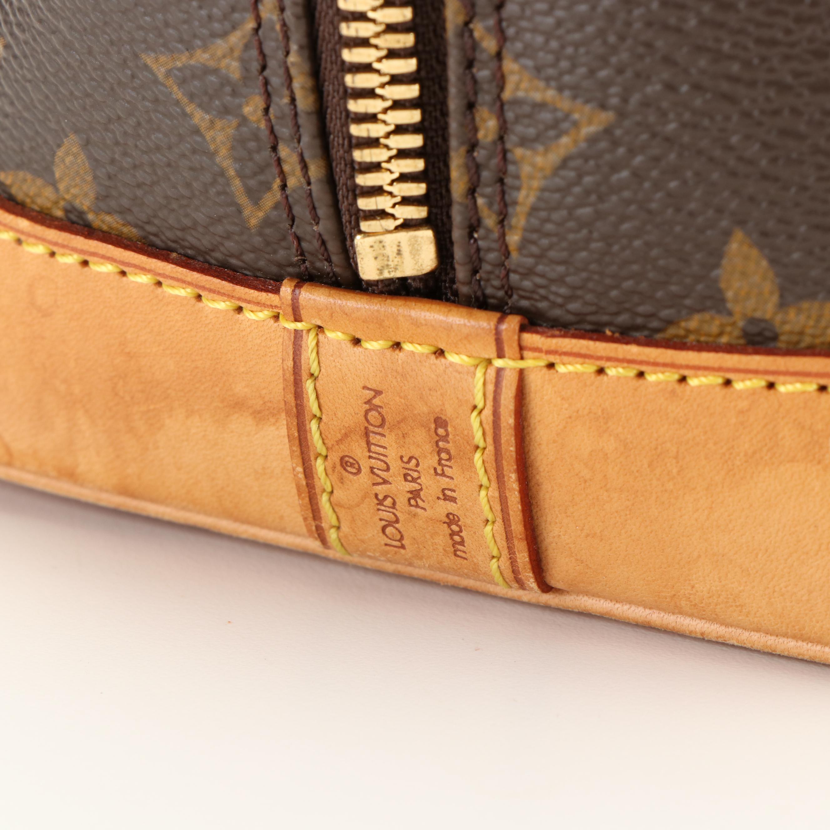 Louis Vuitton Monogram Alma PM Coated Canvas and Leather Top Handle Bag