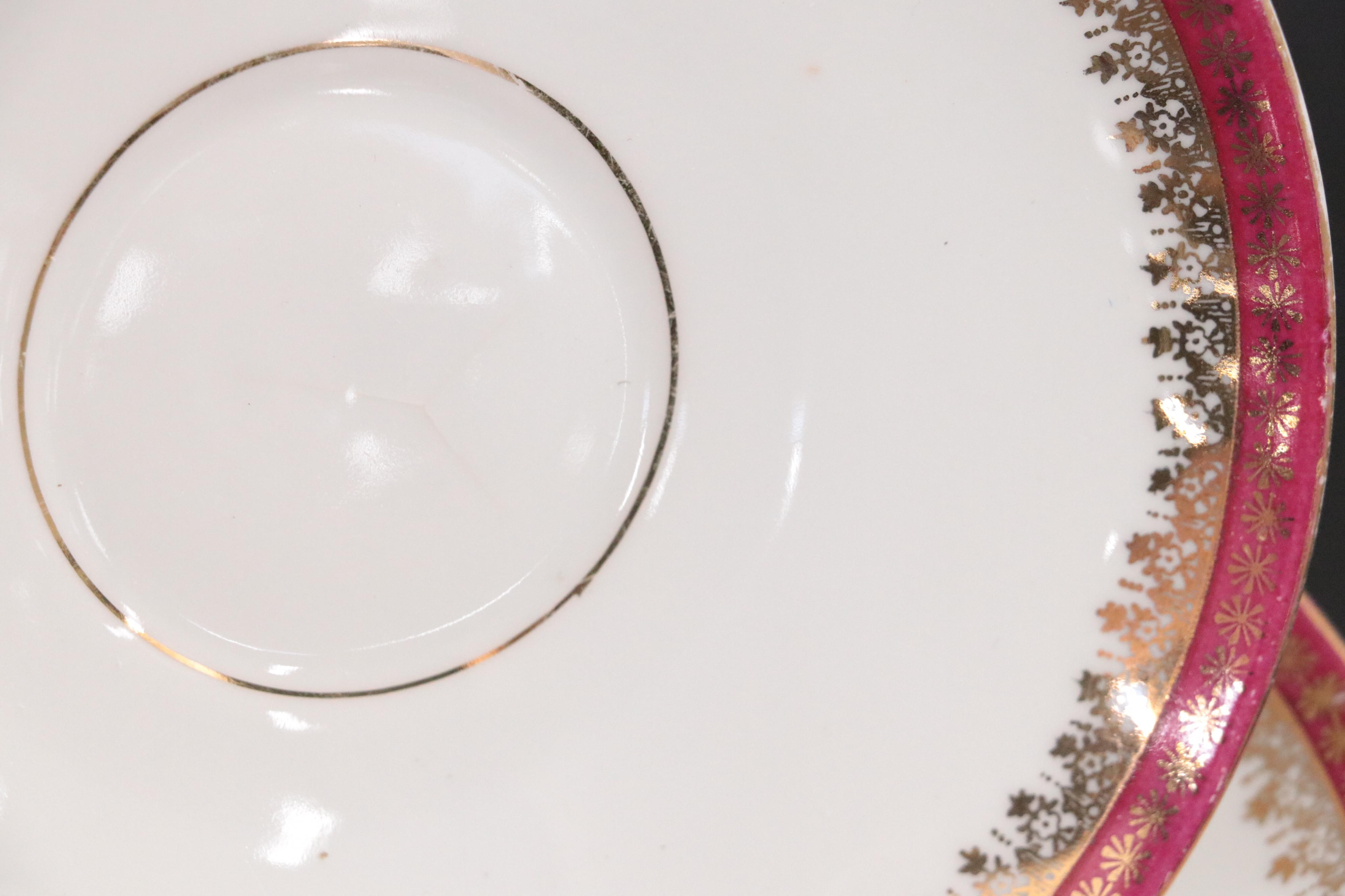 Crown Imperial Austrian Porcelain Dinnerware and Serveware, 20th Century