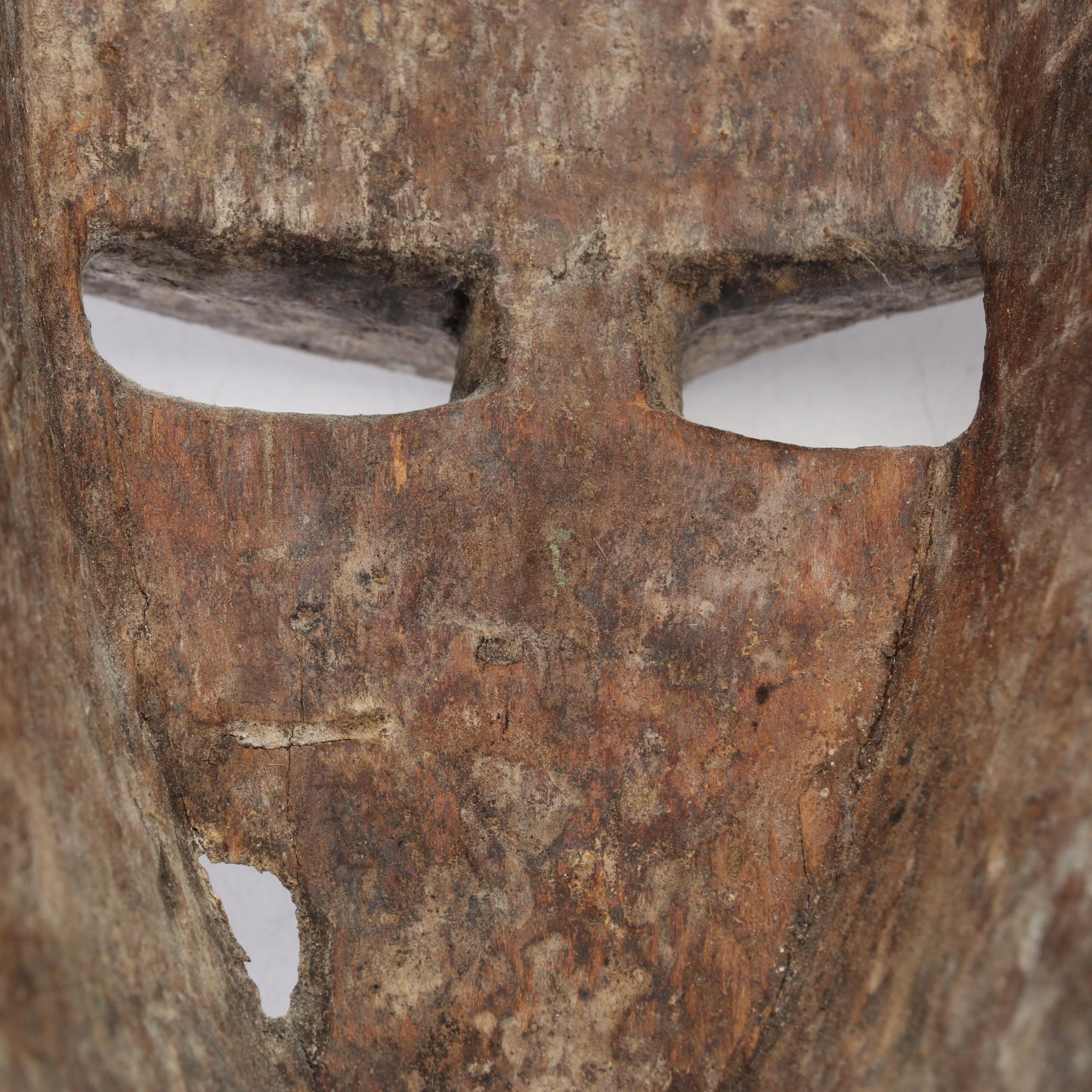 African Bamana Ntomo Style Carved Wood Mask