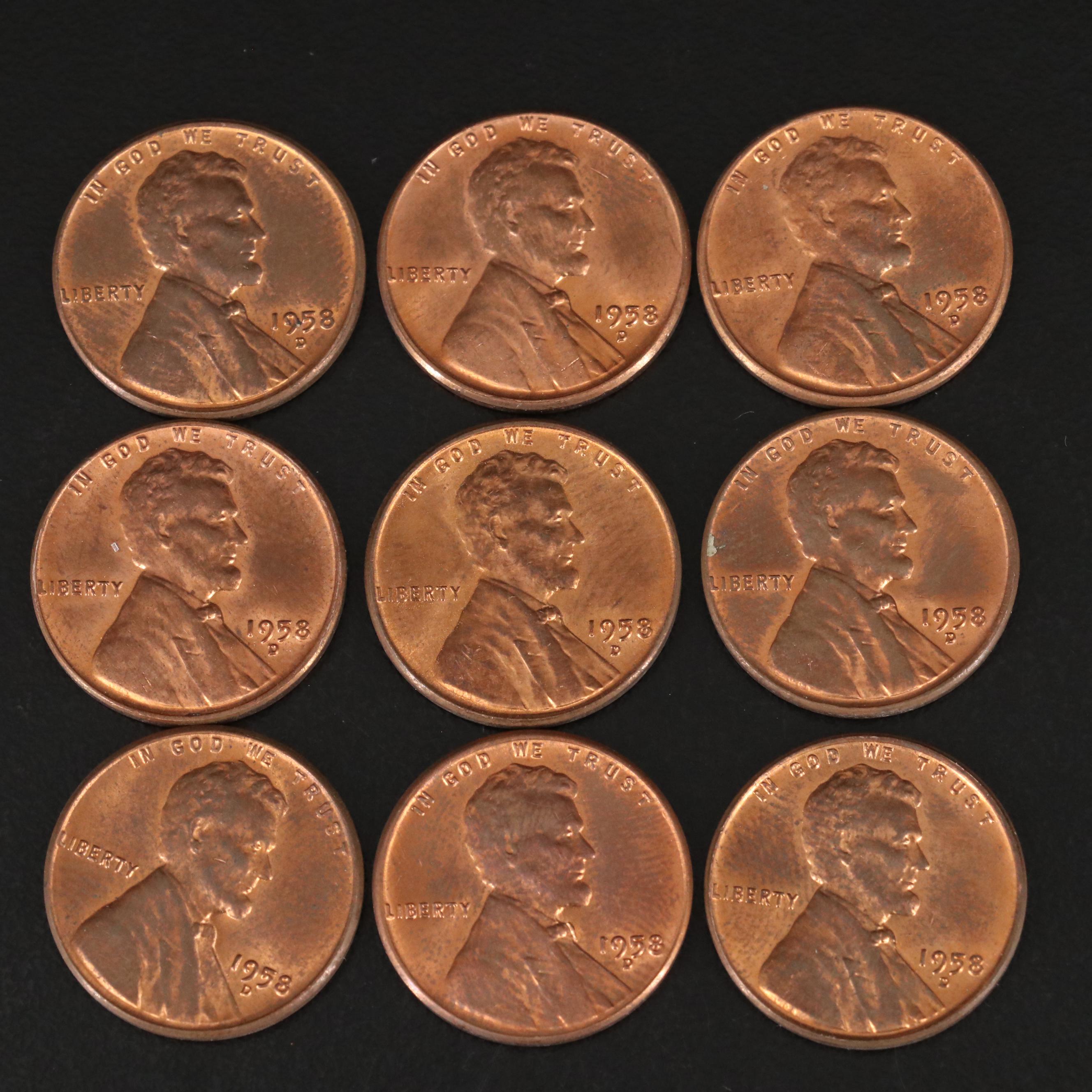Collection of 450 BU 1958-D Lincoln Wheat Cents