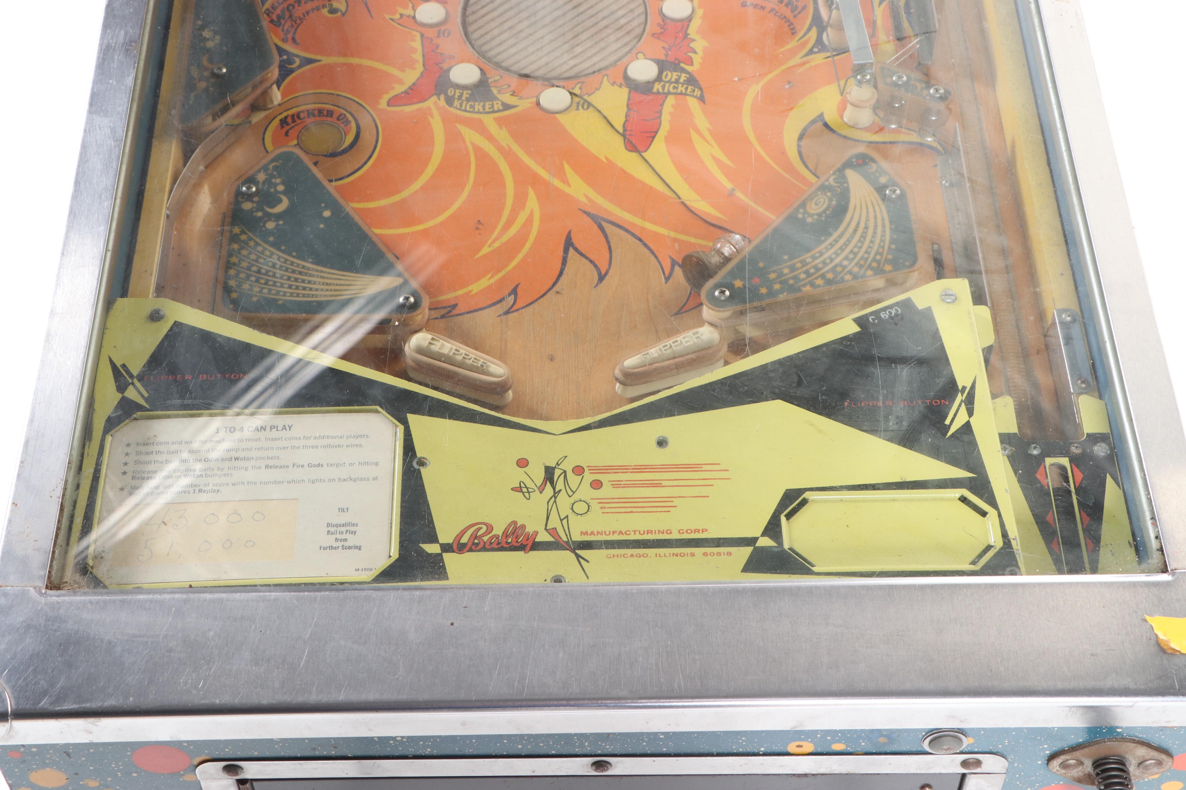 Bally Fireball Pinball Arcade Machine