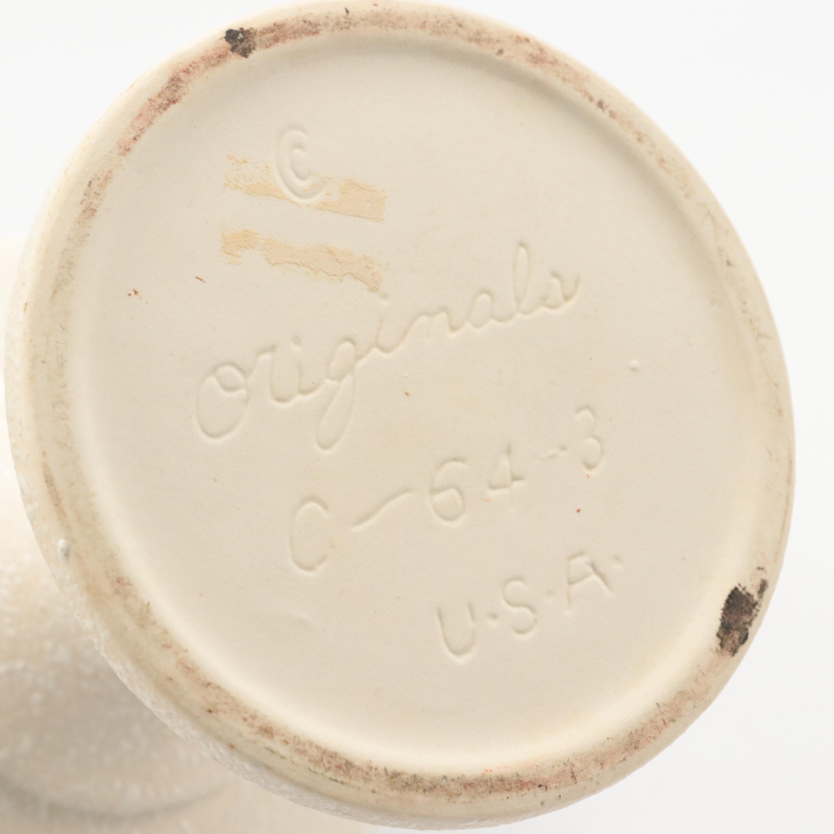 McCoy Pottery Flying Bird Double Planter with Other Art Pottery