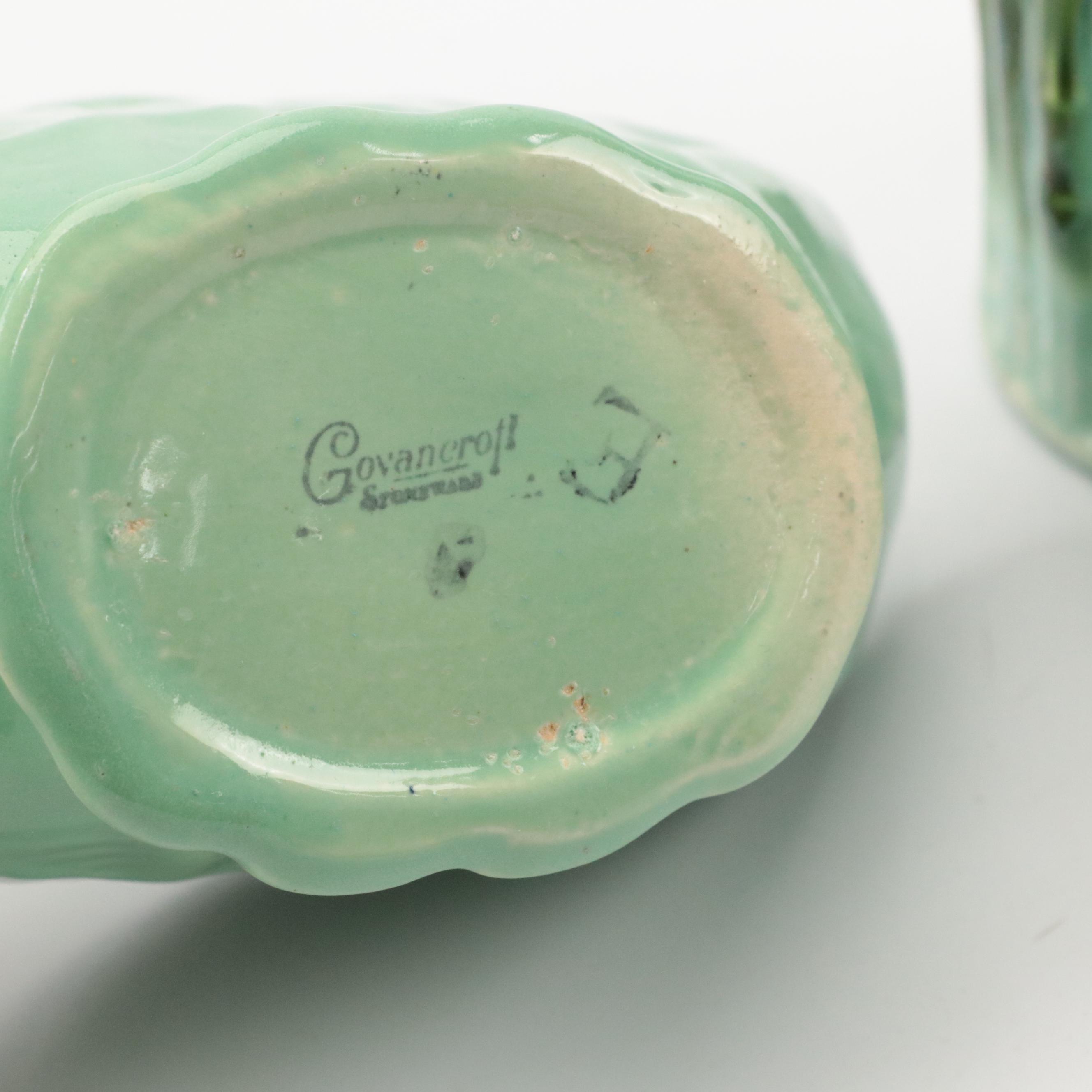 McCoy Pottery Flying Bird Double Planter with Other Art Pottery