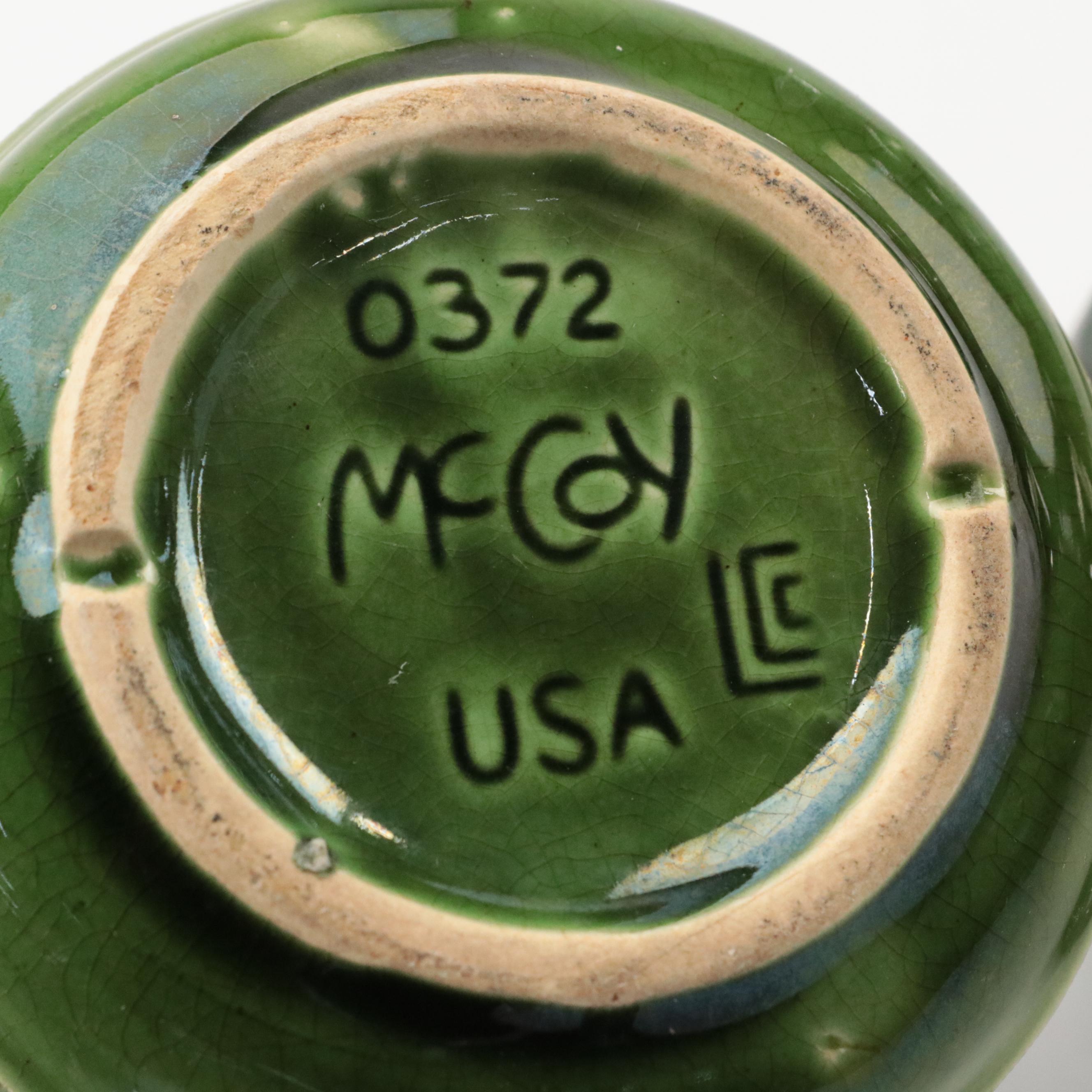 McCoy Pottery Flying Bird Double Planter with Other Art Pottery