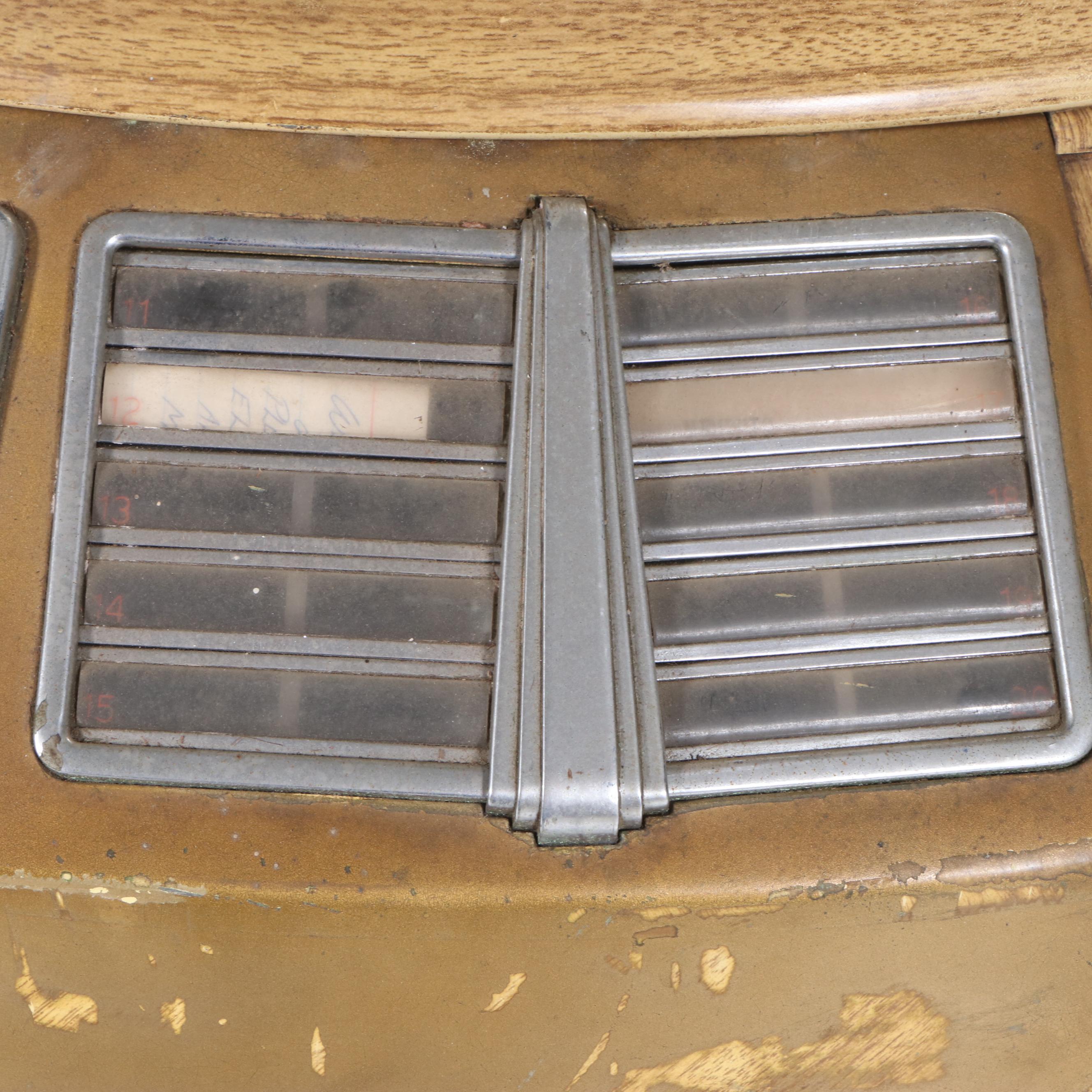 Seeburg Symphonola Record Changer "Special" Art Deco Oak Veneer Jukebox