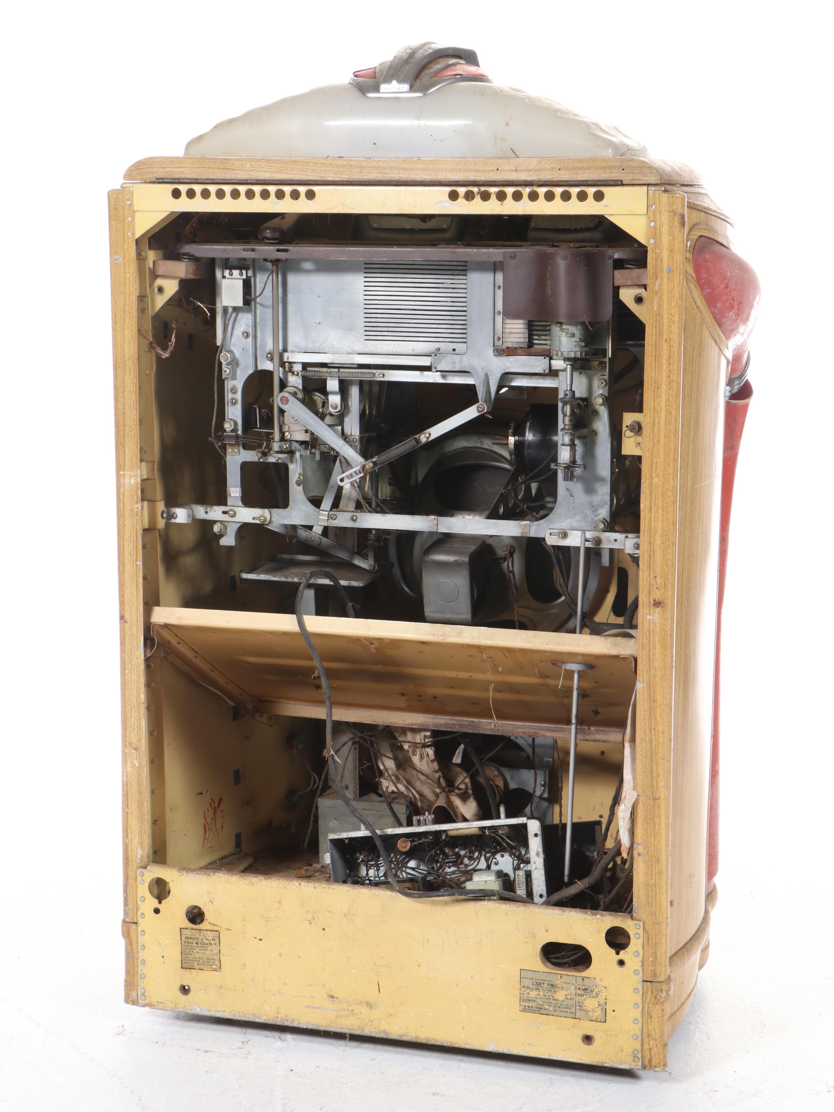 Seeburg Symphonola Record Changer "Special" Art Deco Oak Veneer Jukebox