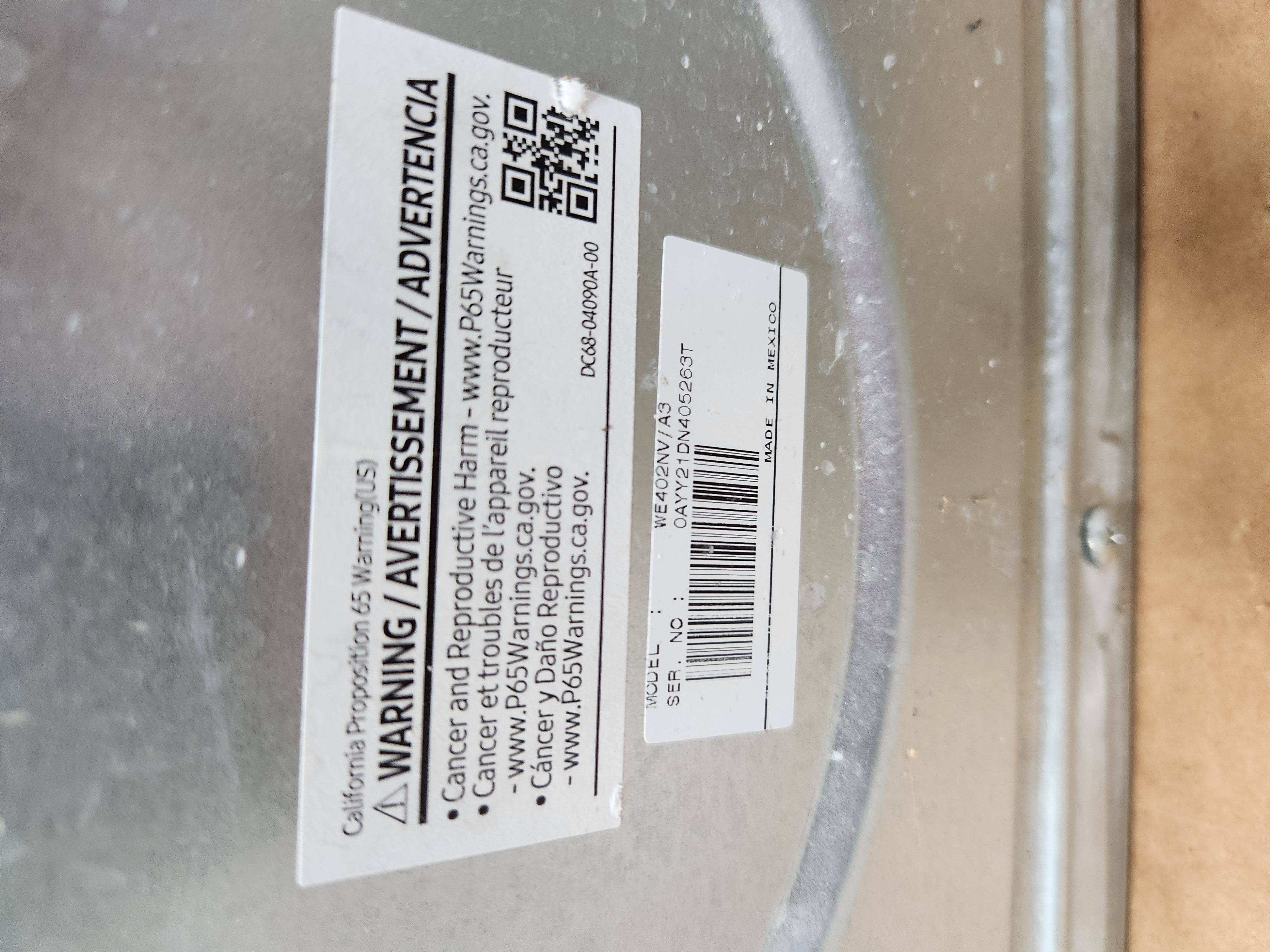 Samsung 5.0 Cu. Ft. Brushed Black Front Load Washer With Pedestal