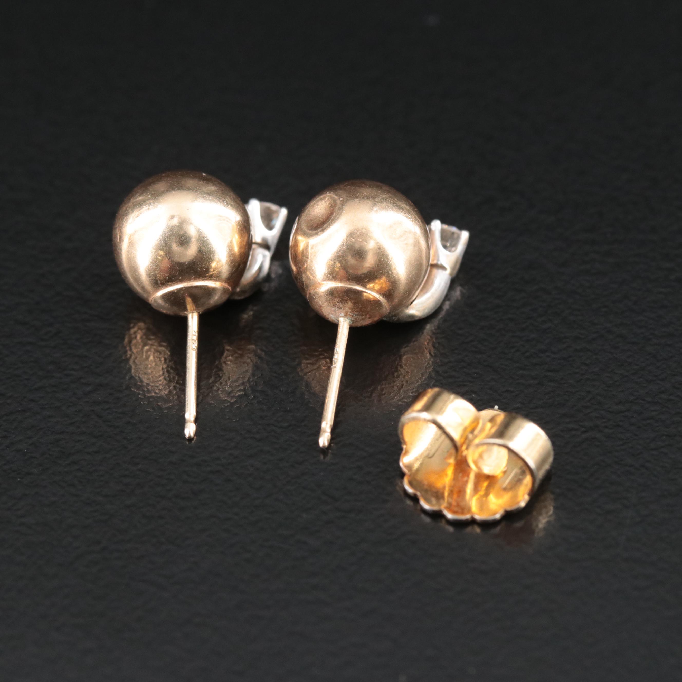 14K Diamond Earrings