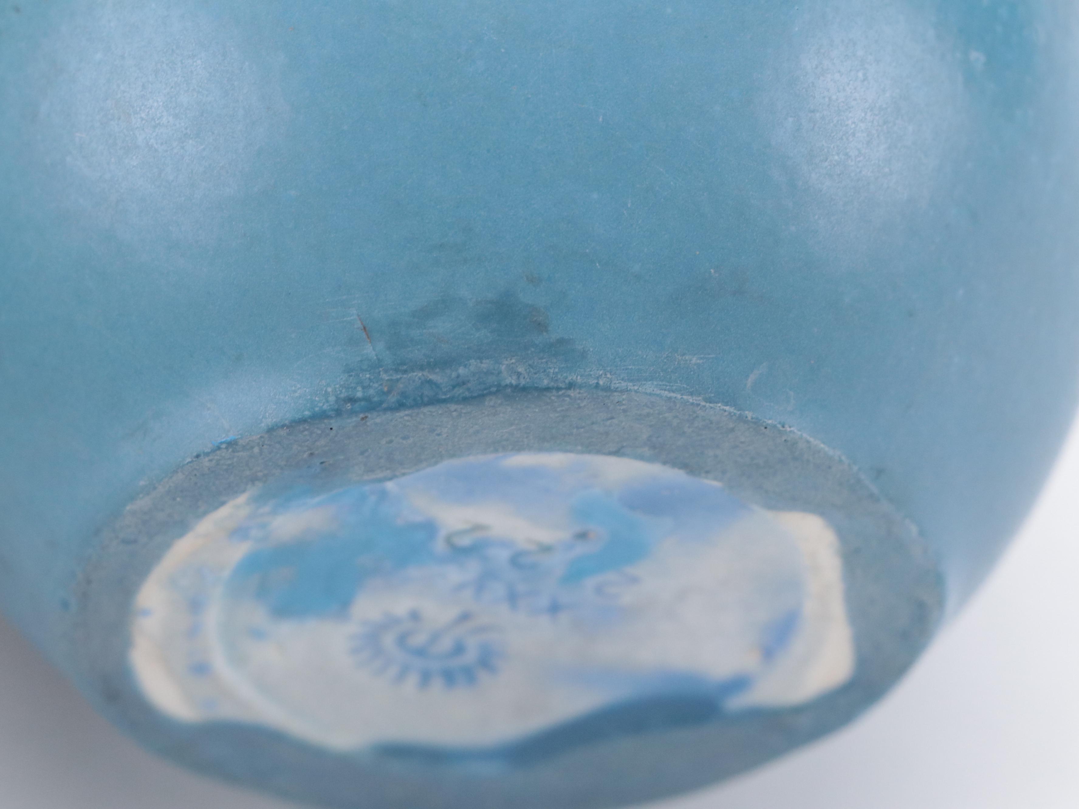 Rookwood Pottery Matte Blue Glaze Production Vase, 1925