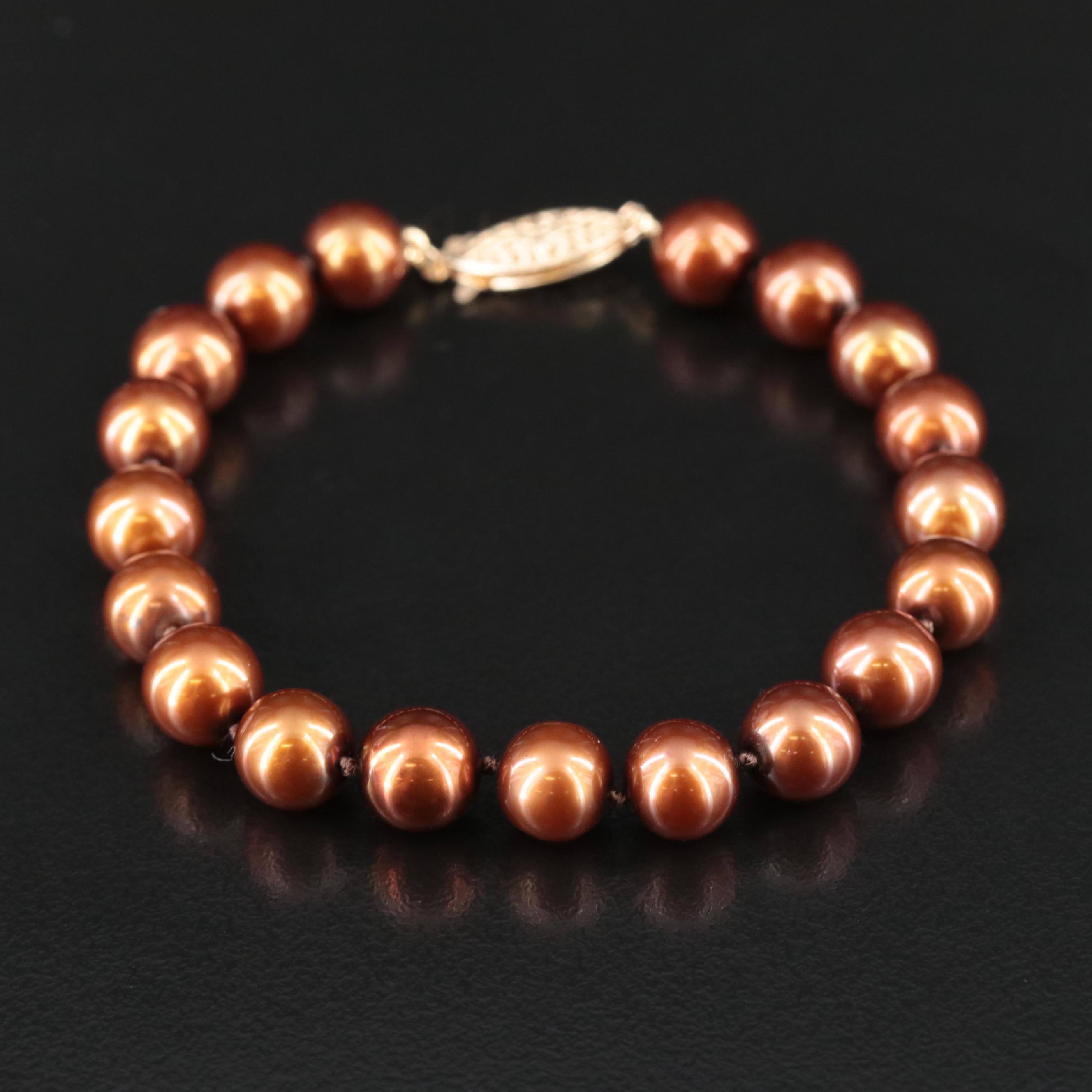 Pearl Bracelet with 14K Clasp