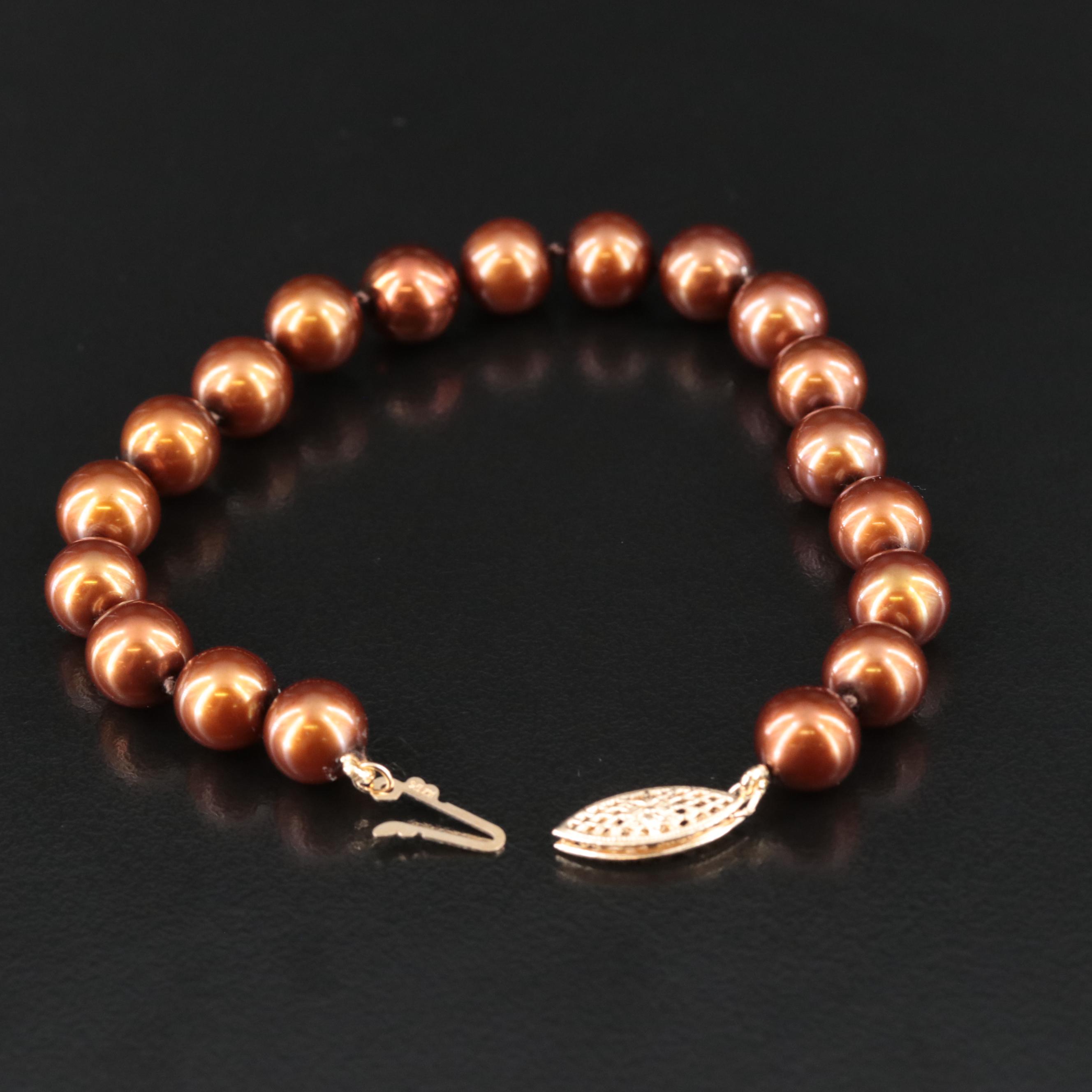 Pearl Bracelet with 14K Clasp