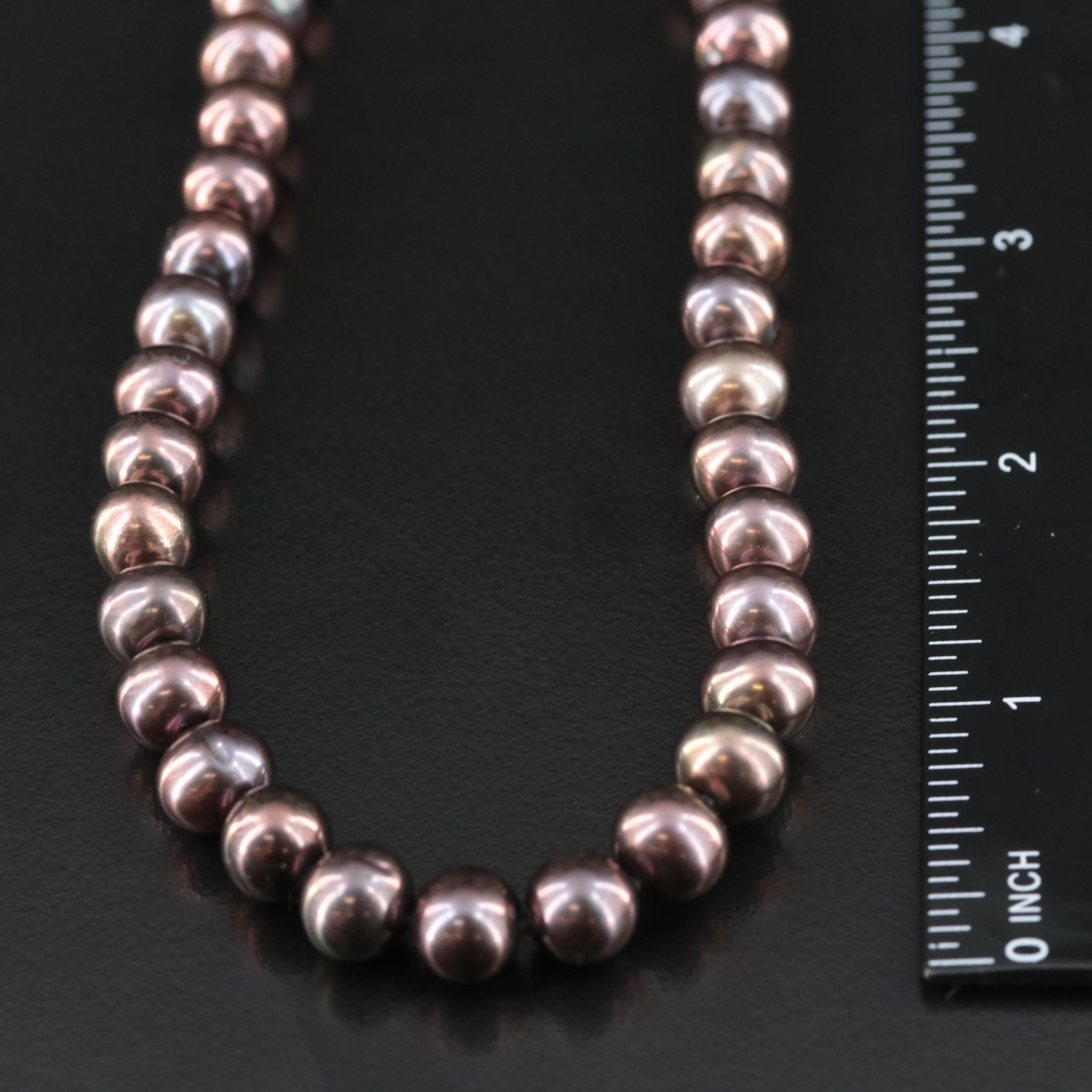 Pearl Necklace with 14K Clasp